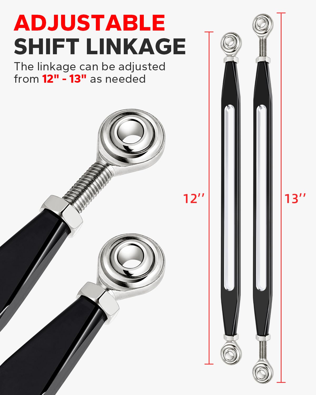 Amazicha Shift Linkage Shifter Compatible for Harley Davidson Electra Glide Street Glide Tour Glides Trikes 1980-2024,Black