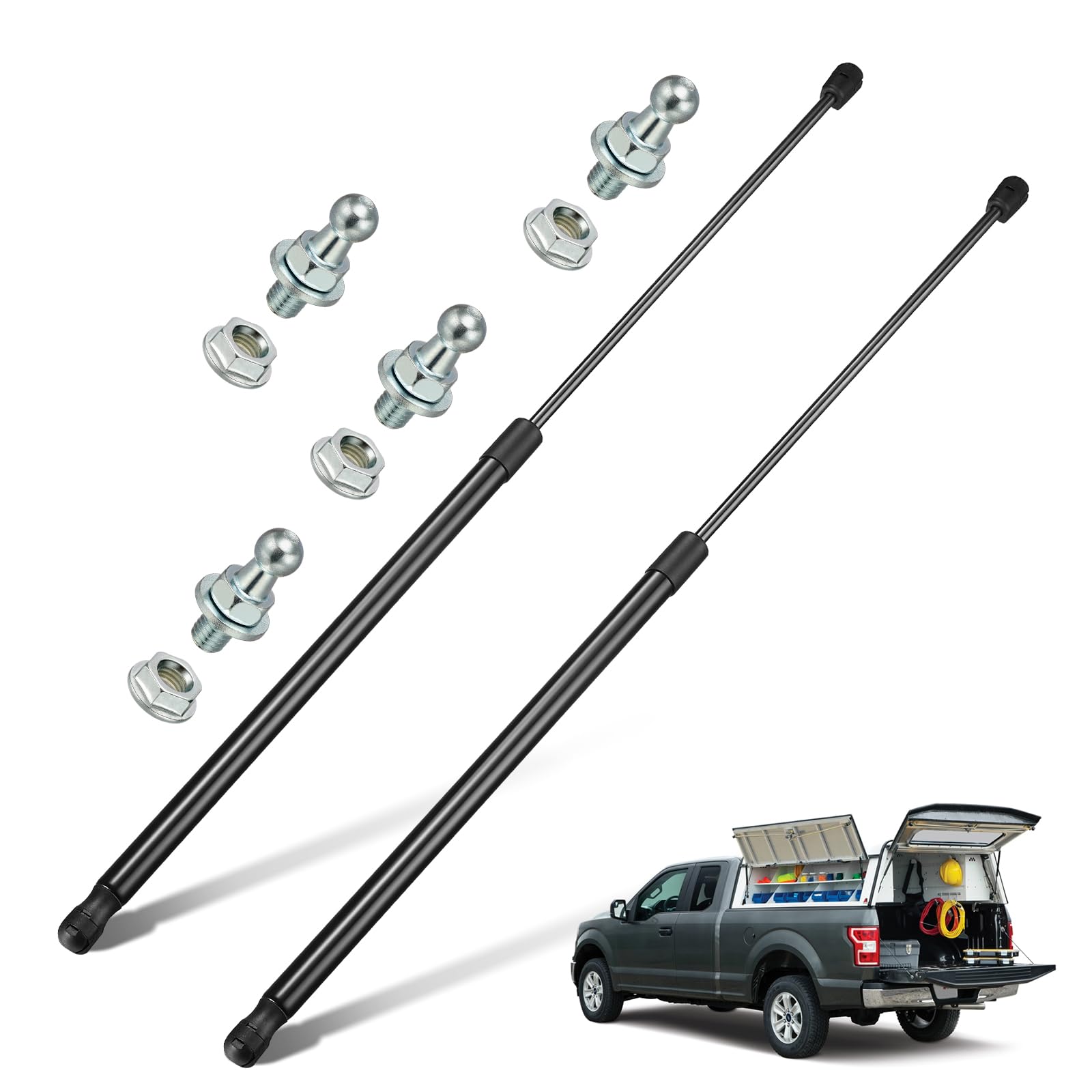 Bdfhyk Ni310050 28Inch 50Lbs (222N) Gas Shocks Struts Lift Support For Are Atc Leer Camper Shell Awning Snugtop Topper Canopy Tr