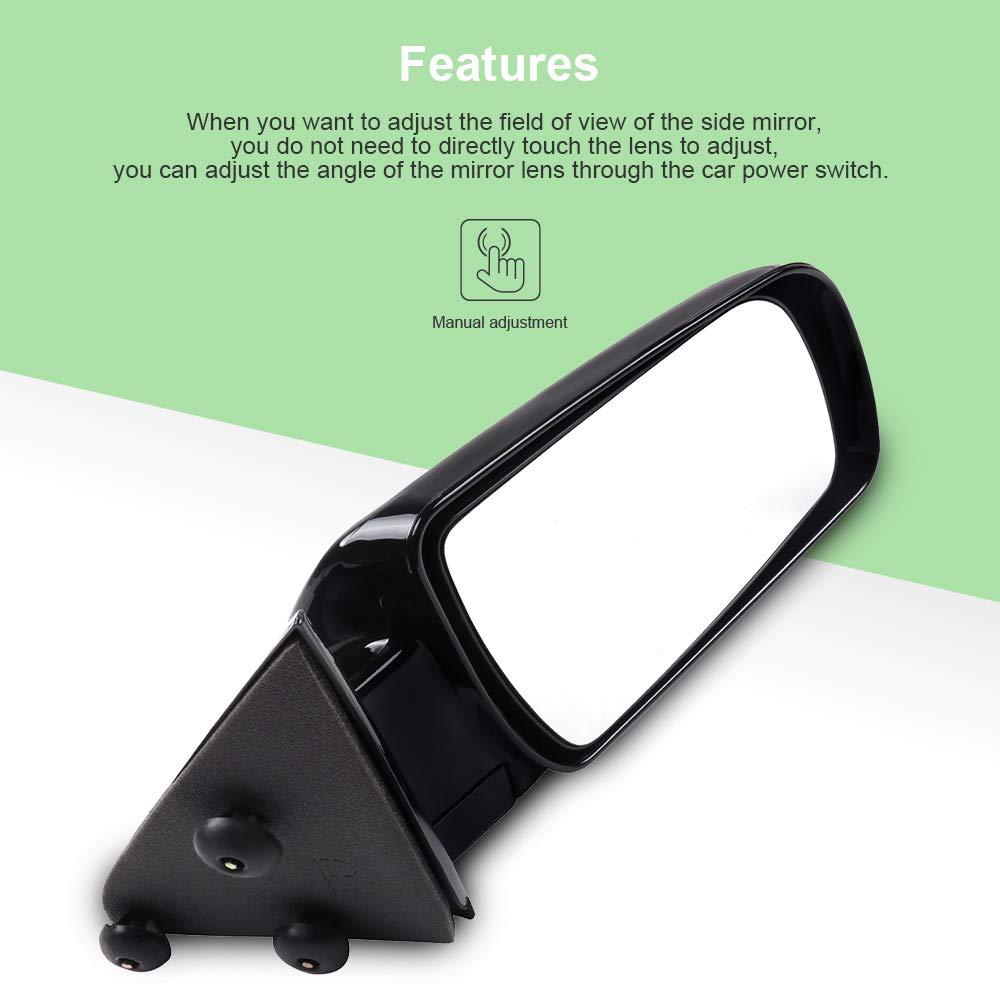 Scitoo Side View Mirrors A Pair Of Mirrors Fit Compatible With 1988-1999 For Chevy C1500 C2500 C3500 For Chevy K1500 K2500 K3500 1995-2000 For Chevy Tahoe Manual Folding 15036360