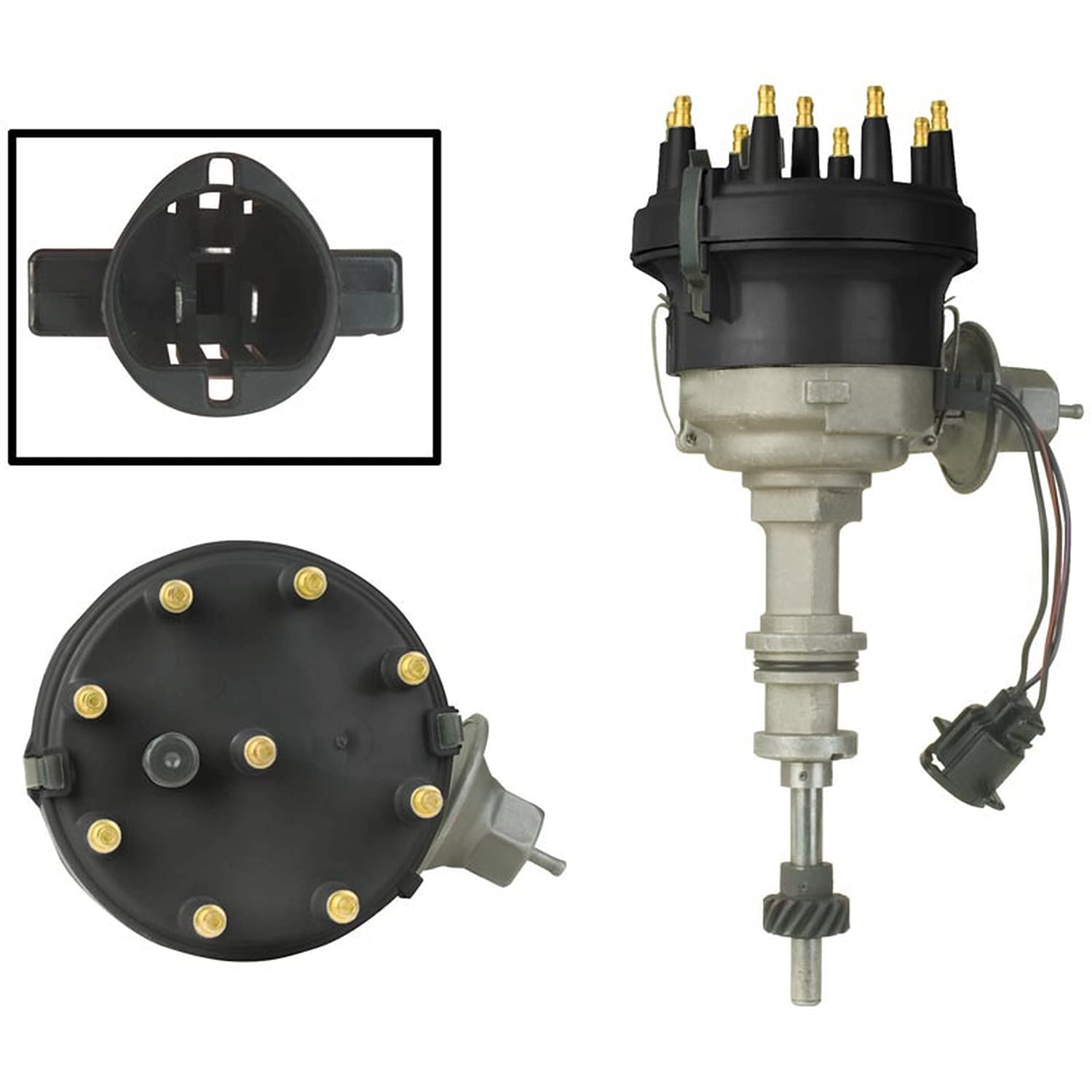 New Distributor Compatible With 1974 1975 1976 1977 Compatible With F-100 F-150 F250 F-350 Ltd Ltd Ii Bronco & Mercury Cougar Comet 5.0 302 Replaces E5Ze12127Ba, E5Zz12127B