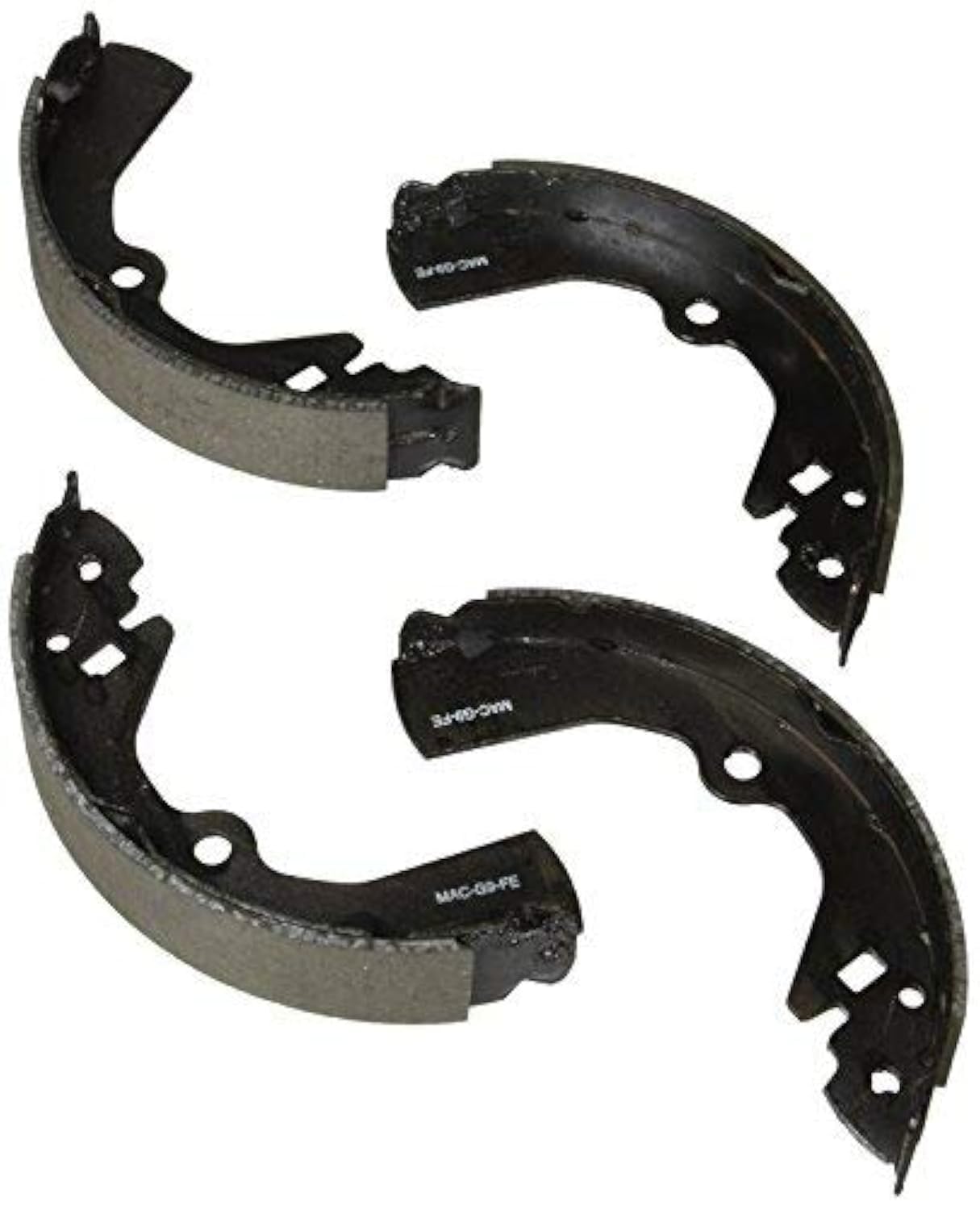 BOSCH BS723 Blue Drum Brake Shoe Set - Compatible With Select Ford E-150, E-150 Club Wagon, E-150 Econoline, E-150 Econoline Clu