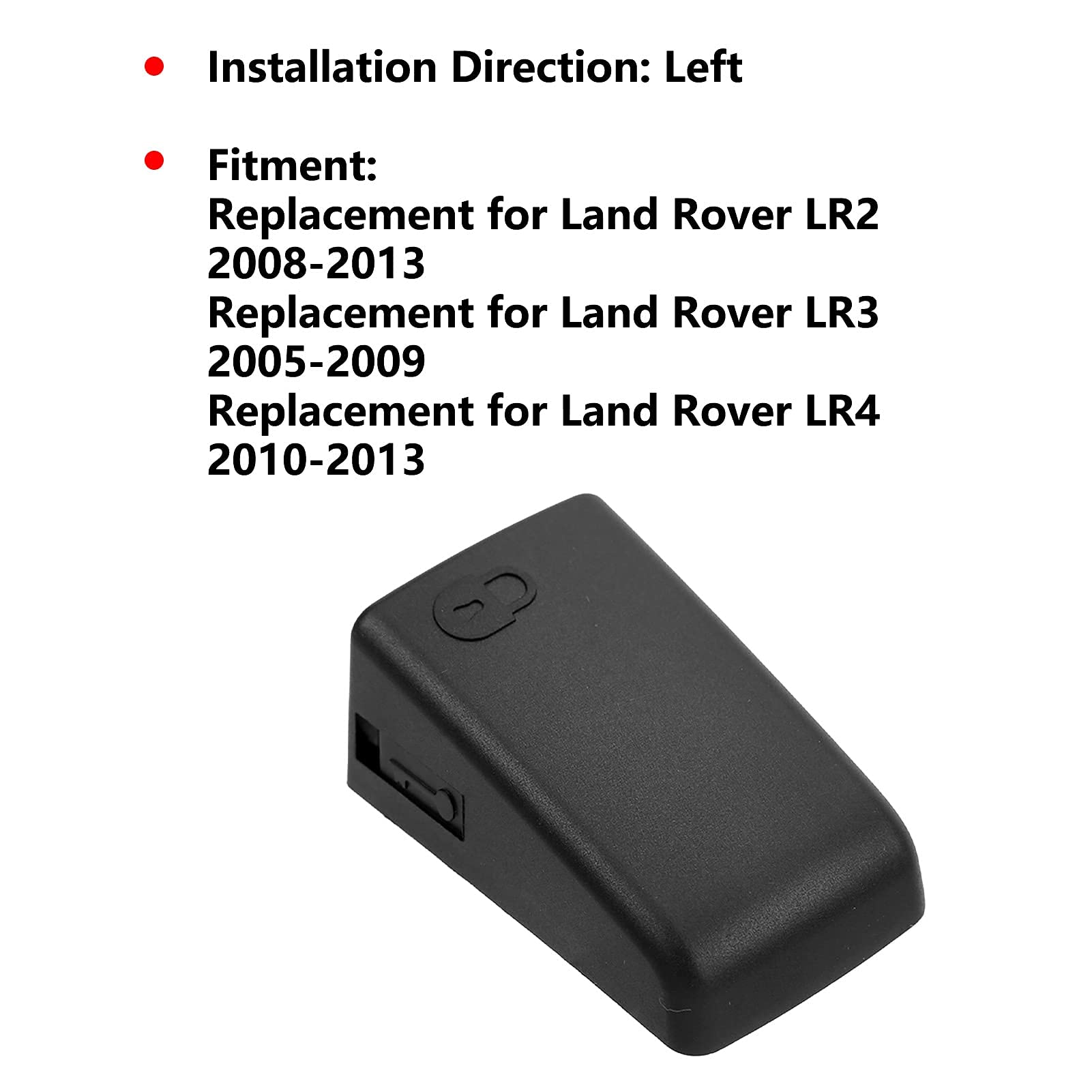 Qiilu Car Door Driver Handle Cover,Door Driver Left Handle Cap Lr032995 Fit For Land Rover Lr2 2008-2013/Lr3 2005-2009/Lr4 2010-2013