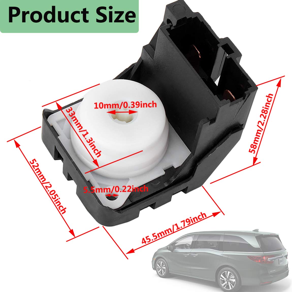 35130-Saa-J51 Ignition Starter Switch, Steering Switch Compatible With Select Acura Rdx Rsx Tl Tsx Honda Accord Cr-V Civic Element Fit Odyssey 2008 Pilot