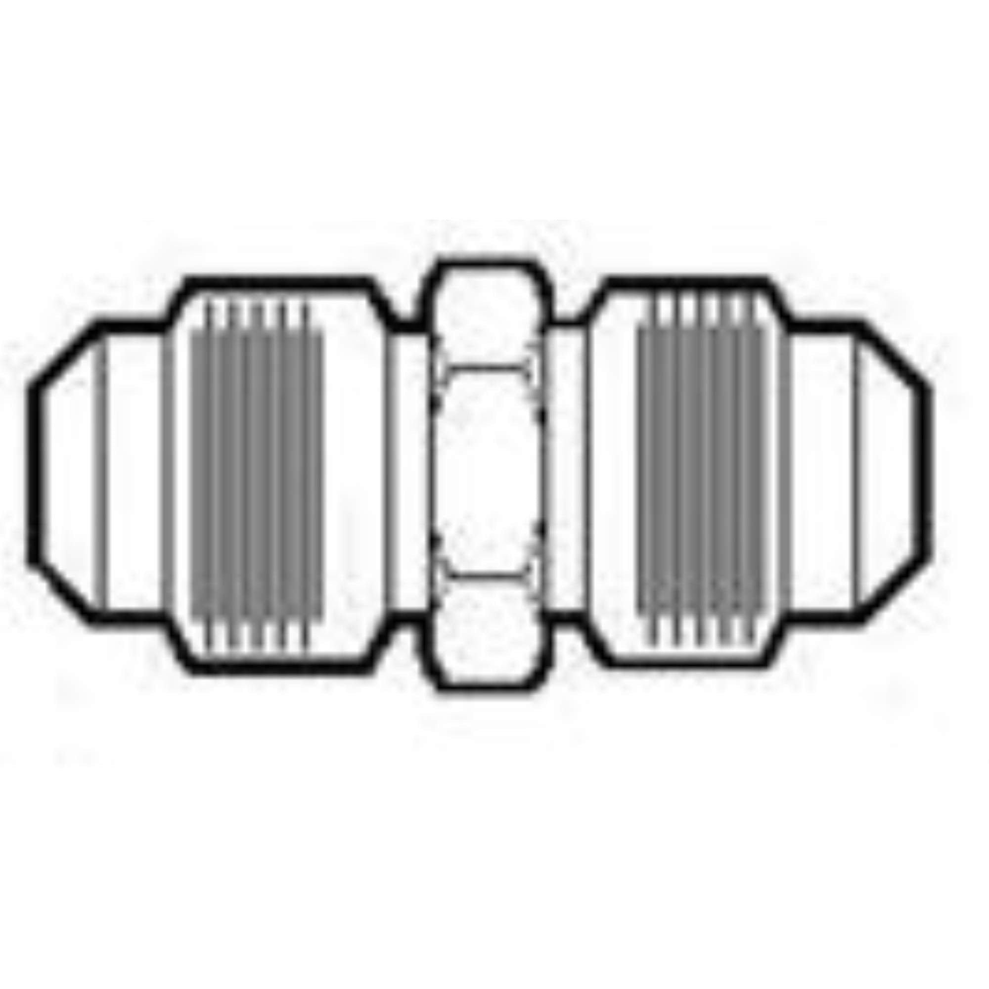 Anderson Metals (0404206) Short Flare Union, 3/8, 5/8-18 Thread Size