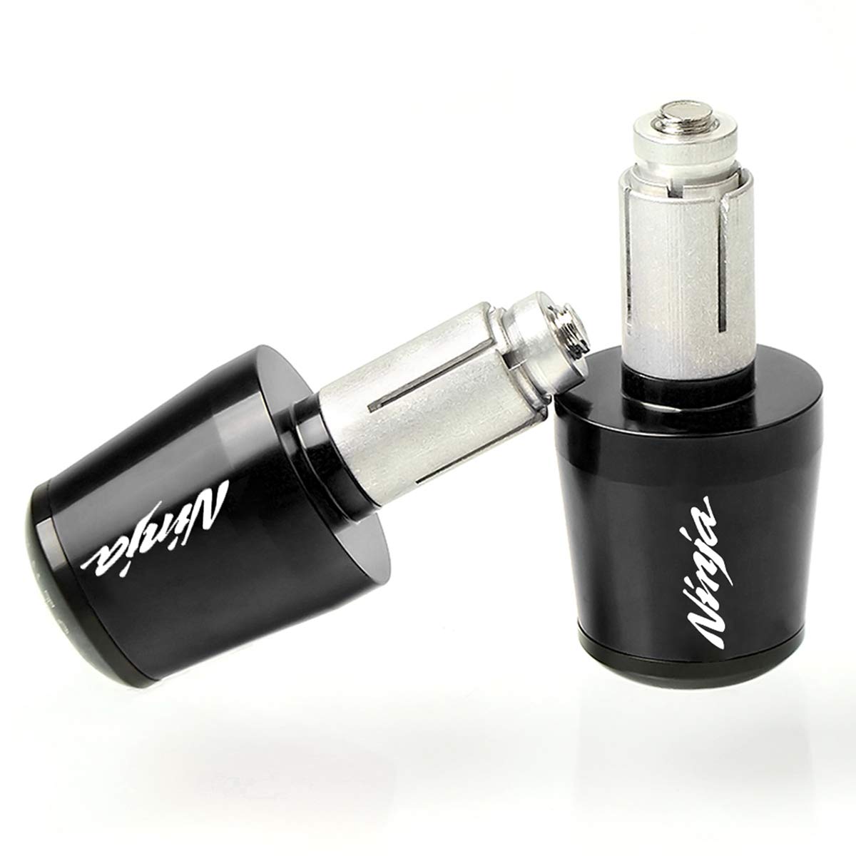 7/8'' 22mm CNC Alu Motorcycle Handlebar Grips Ends Caps Ends Caps for Ninja 400 650 1000SX ZX6R ZX9R ZX10R ZX12R ZX14R ER6F ER6N