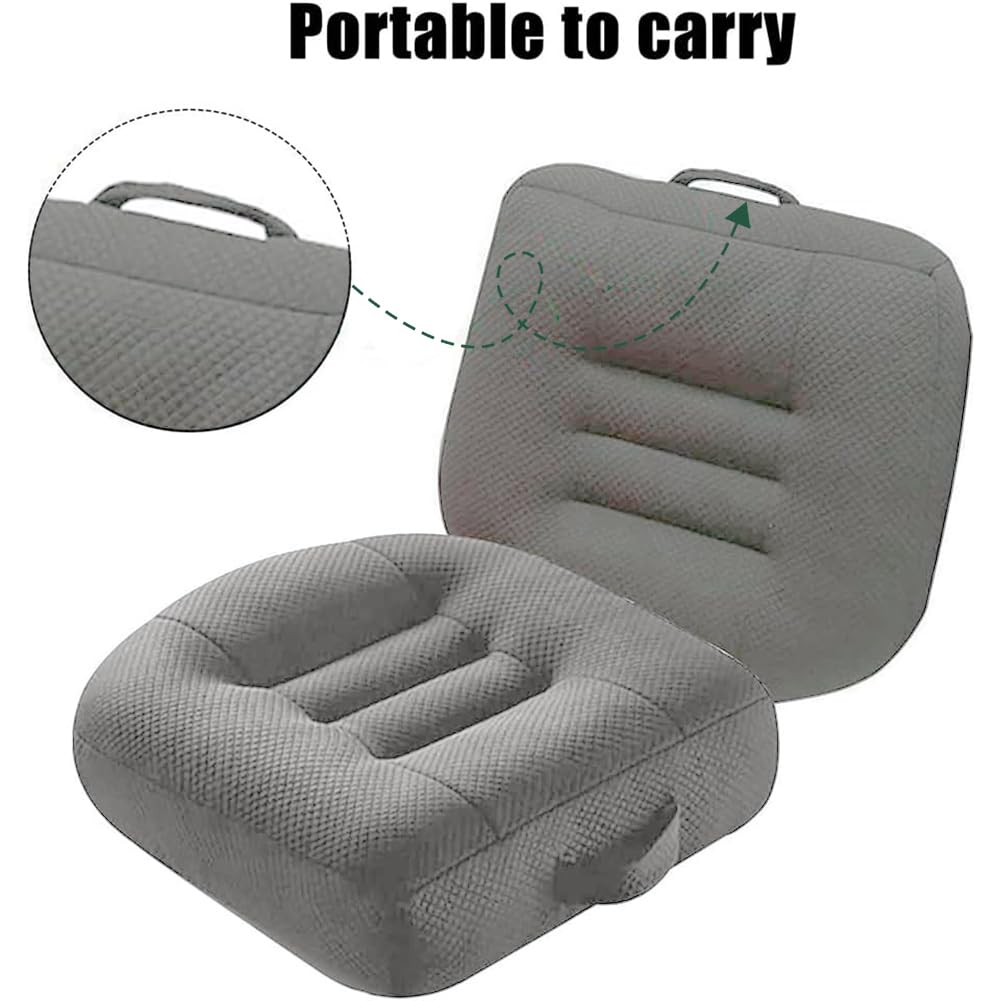 Seahome Car Booster Seat Cushion Heightening Height Boost Mat,Breathable Mesh Portable Car Seat Pad Fatigue Relief Suitable For