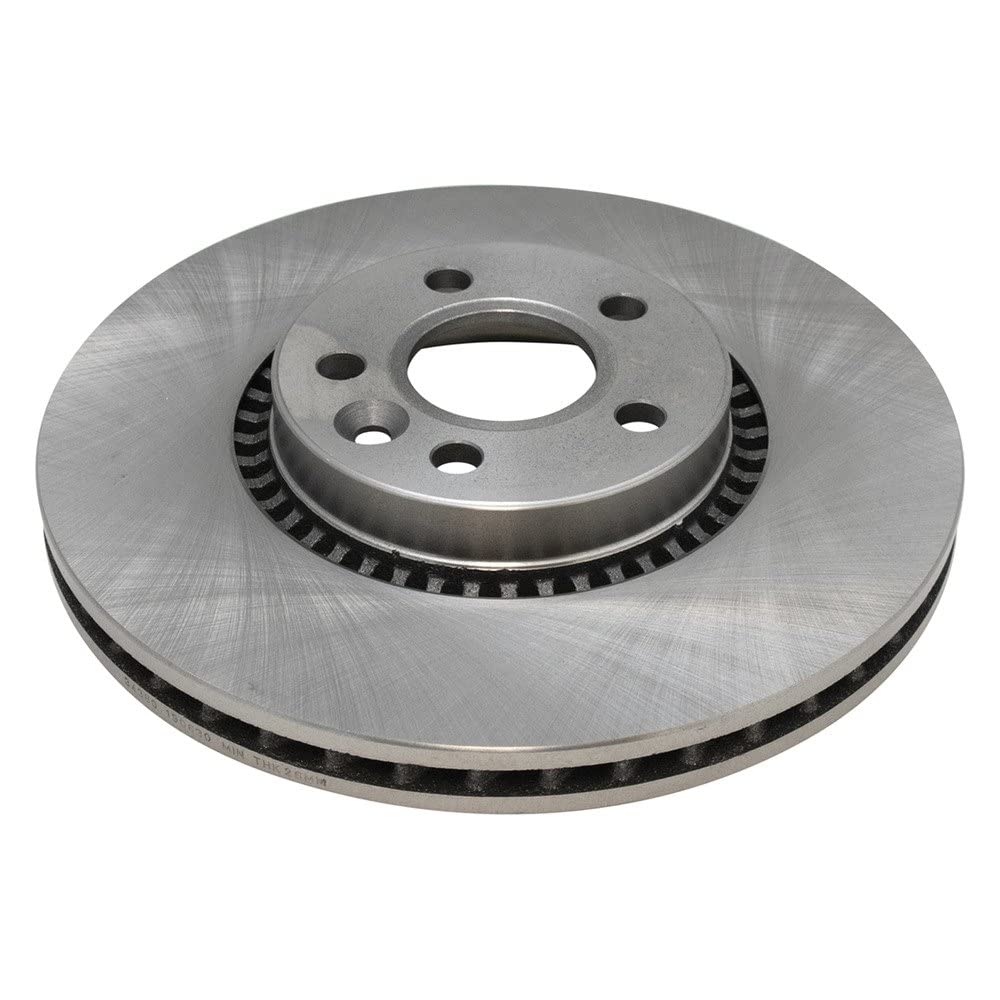 Trq Front Brake Rotors Set Vented Compatible With 2008-2015 Land Rover Lr2 2011-2018 Volvo S60 2016-2018 S60 Cross Country 2007-