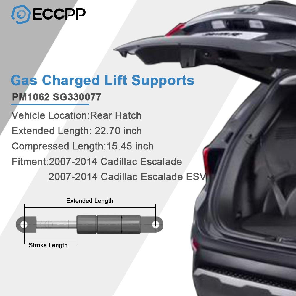 Eccpp Lift Support Hatch Struts Gas Springs Fit For Cadillac Escalade Ext For Chevrolet Suburban 1500 2500 For Chevrolet Tahoe 2