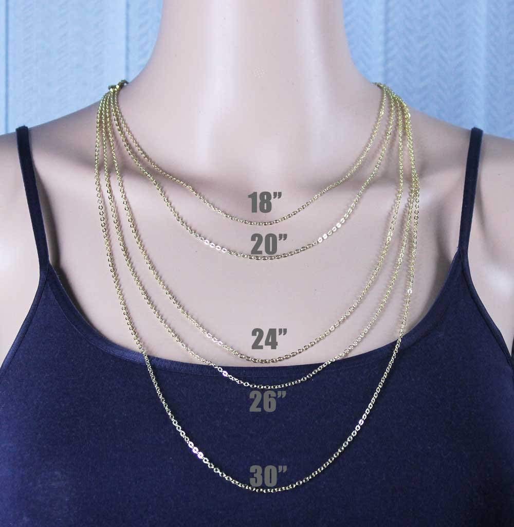 Wholesale 12 Pcs Gold Plated Brass Flat Cable Chain Finished Necklace Chains Bulk For Jewelry Making (18 Inch(15Mm))