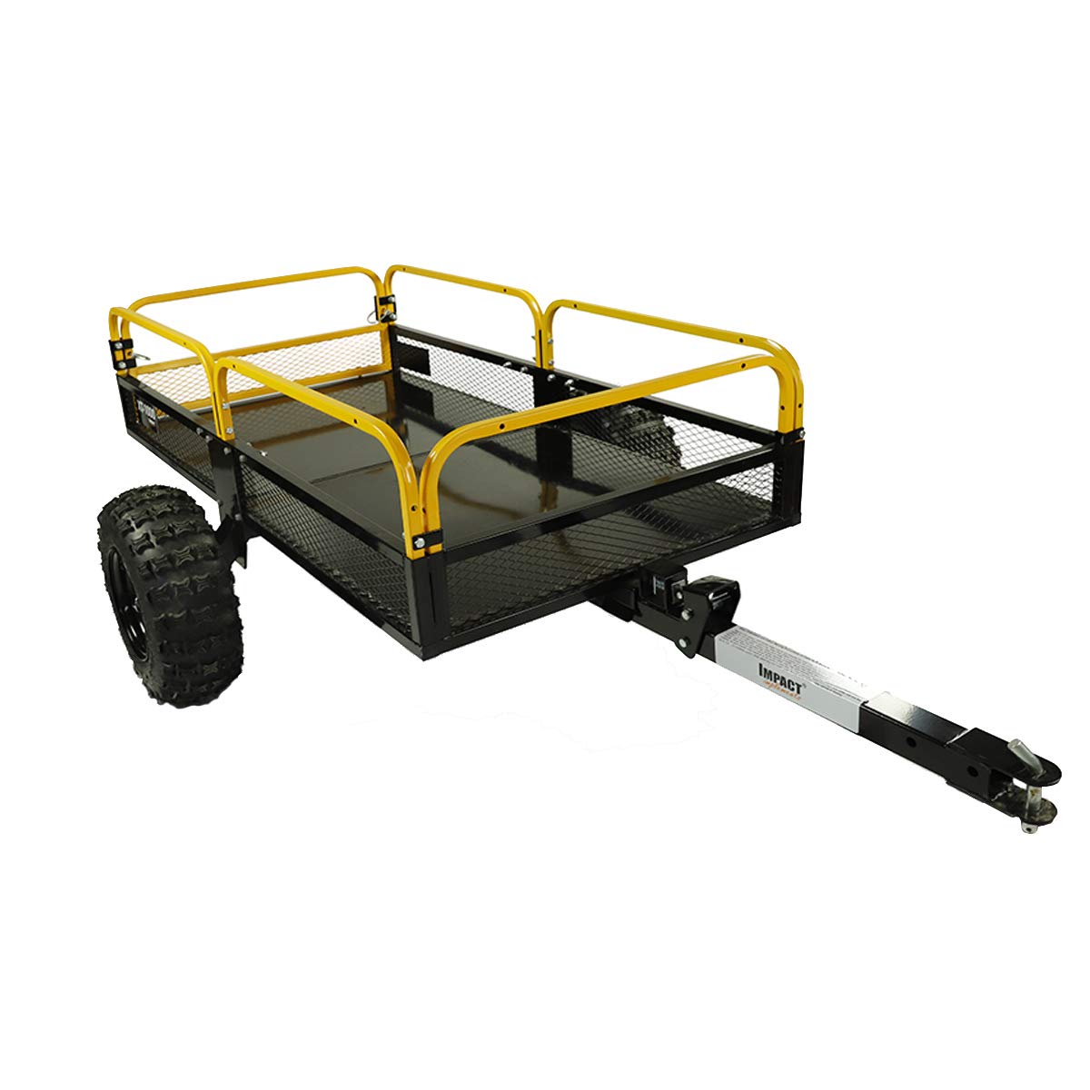 Impact Implements 1000Lb Atv Utv Garden Tractor Utility Cart Cargo Trailer. 12 Cu. Ft. Great For Hauling Wood, Brush, Gravel And More