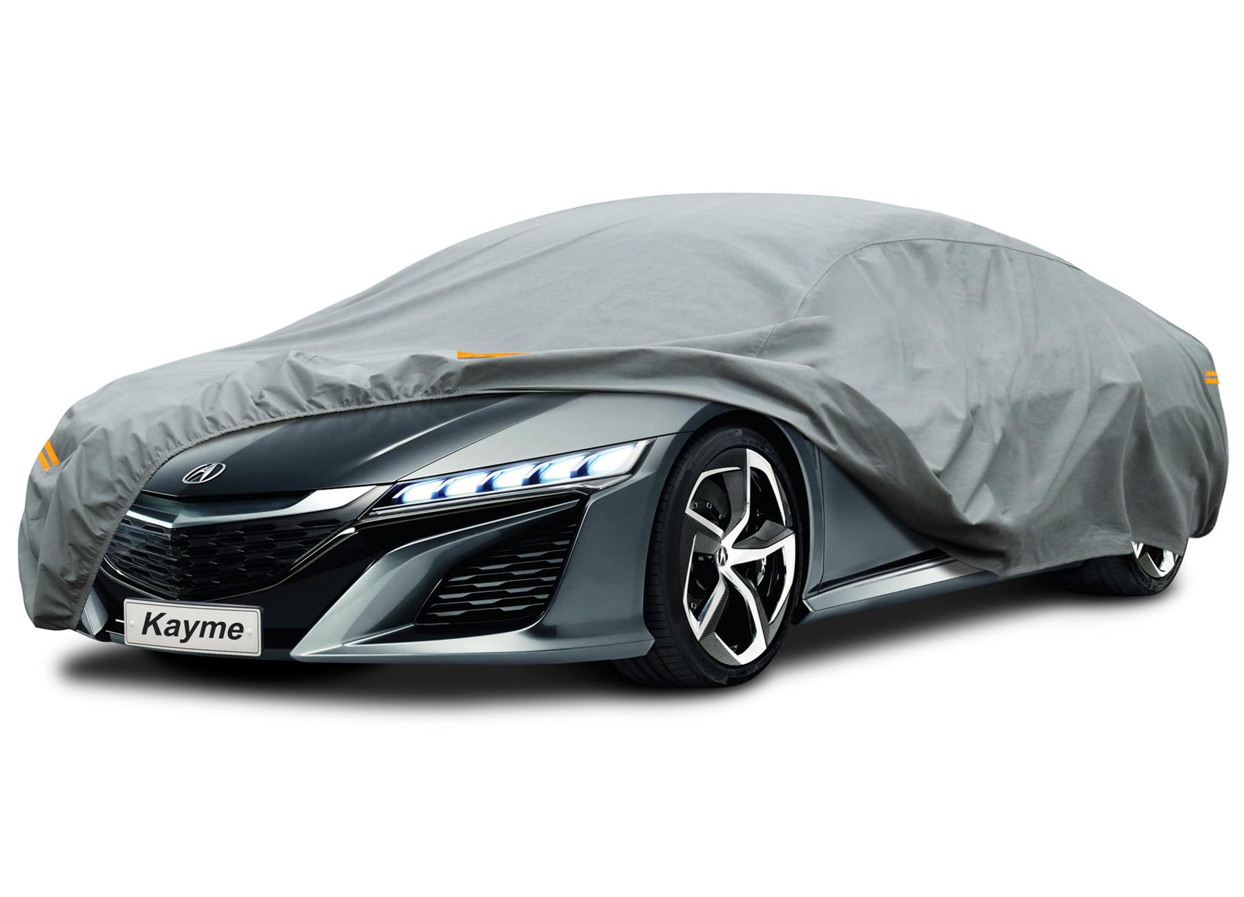 Kayme Heavy Duty Car Cover Custom Fit Acura Nsx (1990-2022) Waterproof All Weather For Automobiles, Full Exterior Covers Sun Rai