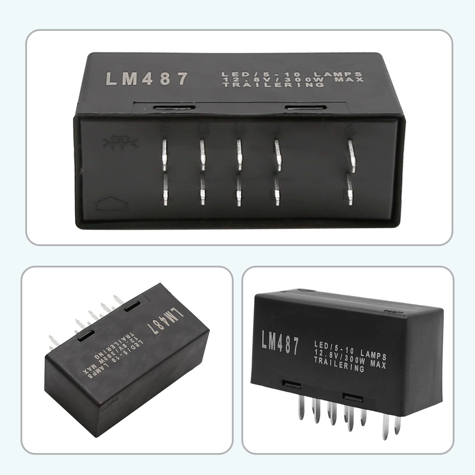 VIKKSAER LM487 LED Flasher Relay - 10383321 Turn Signal Relay for Chevy GMC Cadillac Hummer 03-07 Models, Warning & Turn Signal Flasher