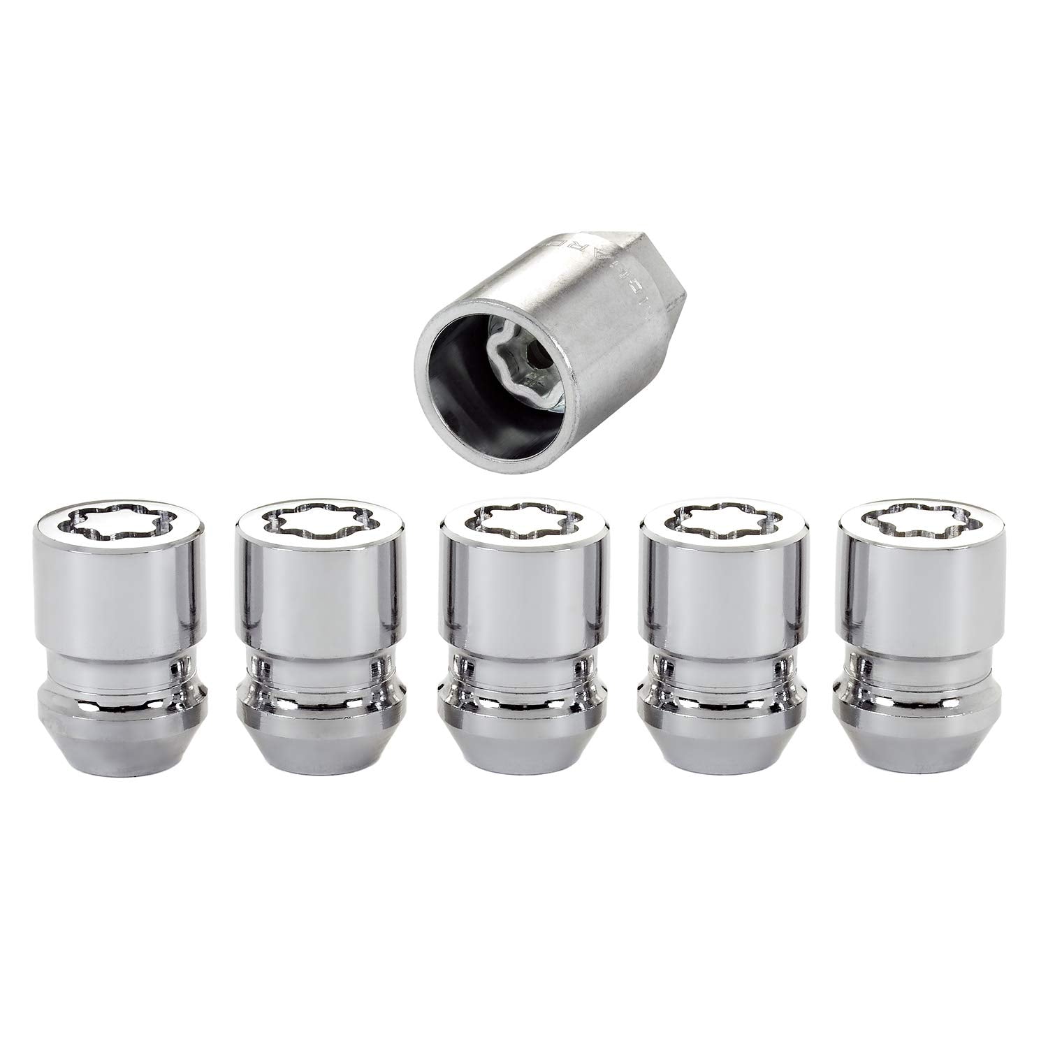 Mcgard 24552 Chrome Cone Seat Wheel Locks (M12 X 1.25 Thread Size) - Set Of 5