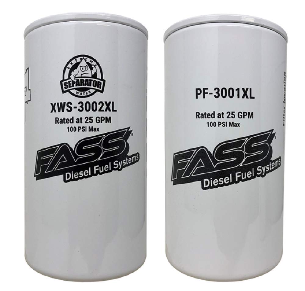 Fass Titanium Series Fuel Filter Combo Package Xws-3002Xl / Pf-3001Xl Replaces Ff-3003