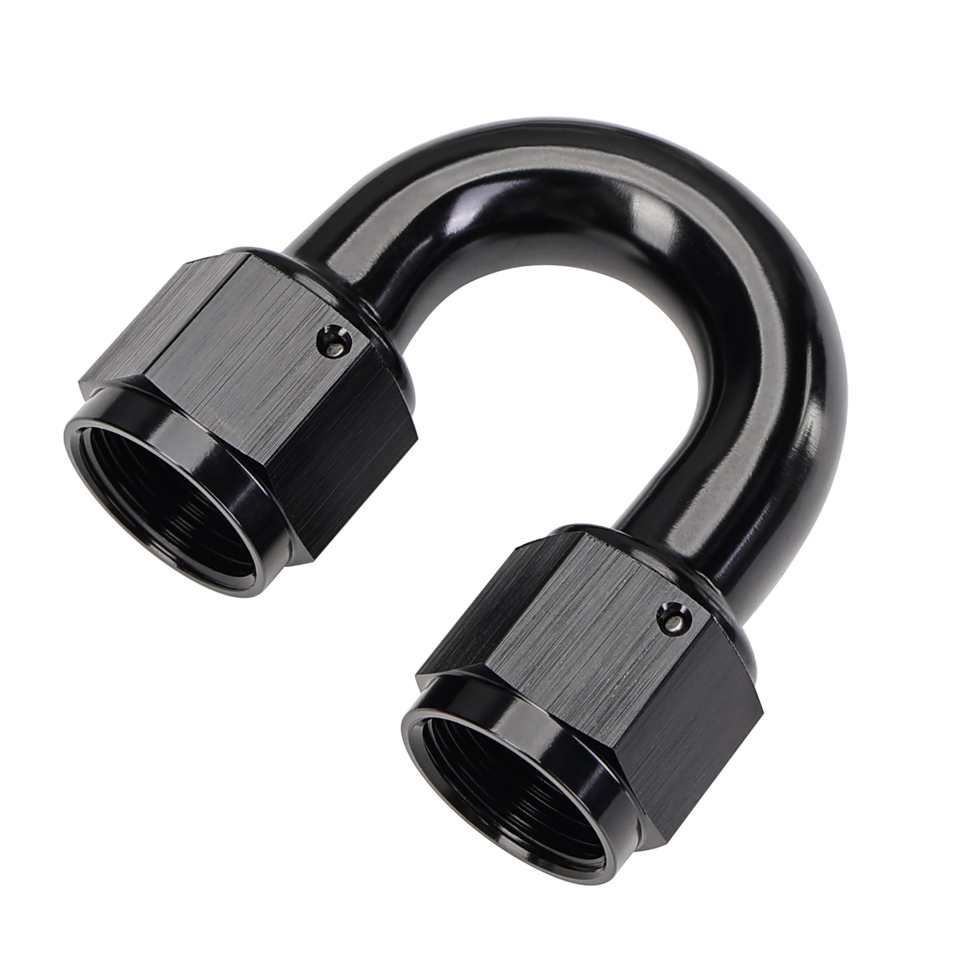 Evil Energy 10An Female To 10An Female 180 Degree Swivel Coupler Union Fitting Adapter Aluminum Black