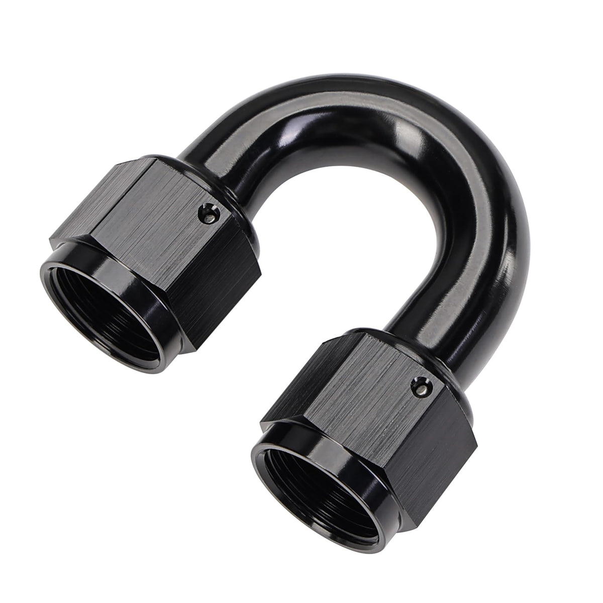 Evil Energy 8An Female To 8An Female 180 Degree Swivel Coupler Union Fitting Adapter Aluminum Black