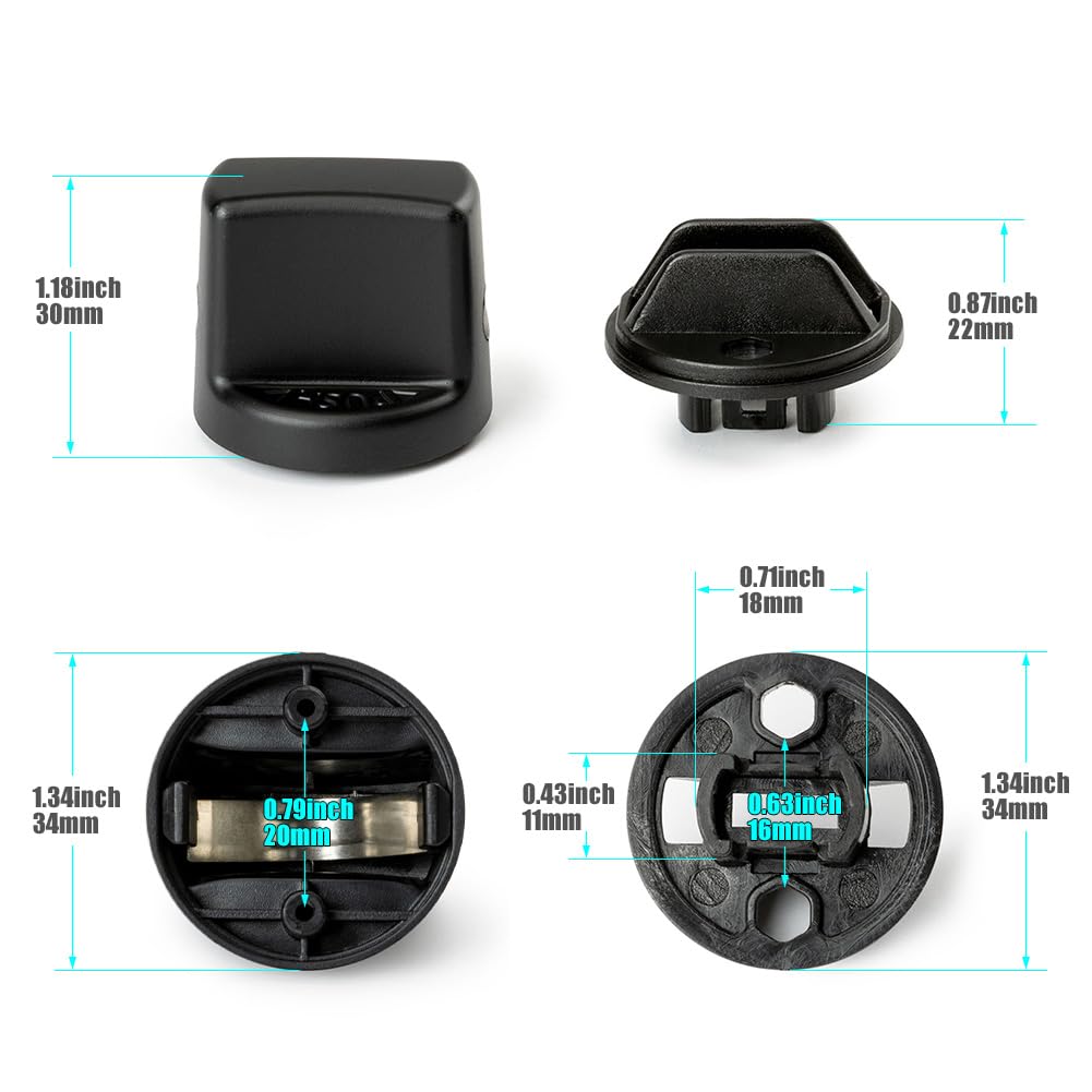FANHAY Keyless Ignition Knob Push Turn Key Start Switch Knob Cap & Insert for 2007-2013 Mitsubishi Outlander 2008-2017 Lancer 44
