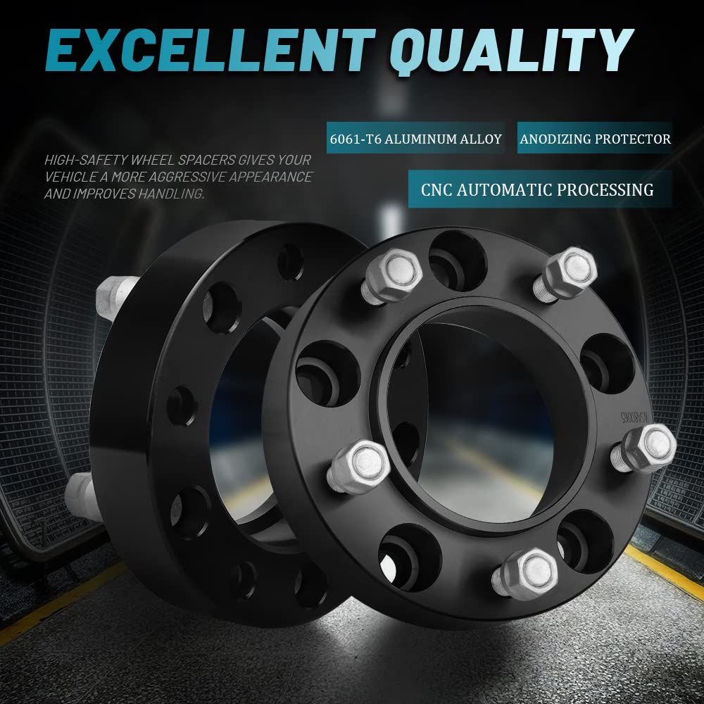 IRONTEK 5x150mm Wheel Spacers 1.5'' (110mm Hub Bore, 14x1.5 Studs) 5x150mm to 5x150mm Hubcentric Wheel Spacer for Toyota 98-21 L