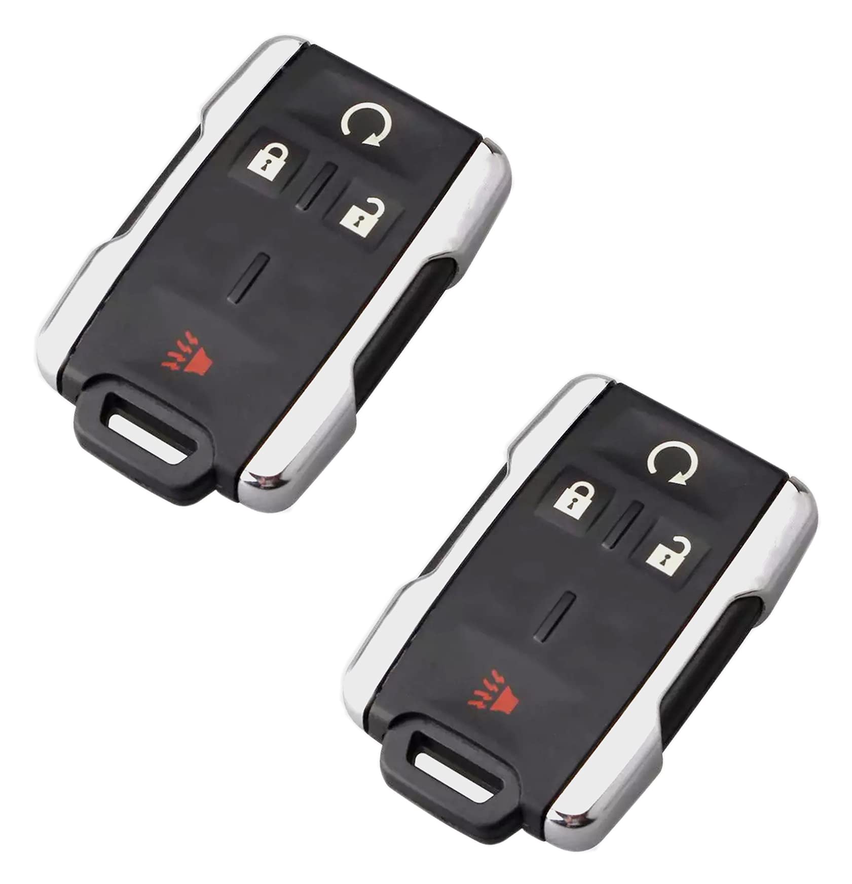 Arruweer Smart Key Fob Case Shell for Chevy Silverado/GMC Sierra 2014-2017, Keyless Entry Remote Control Cover (2-Pack)