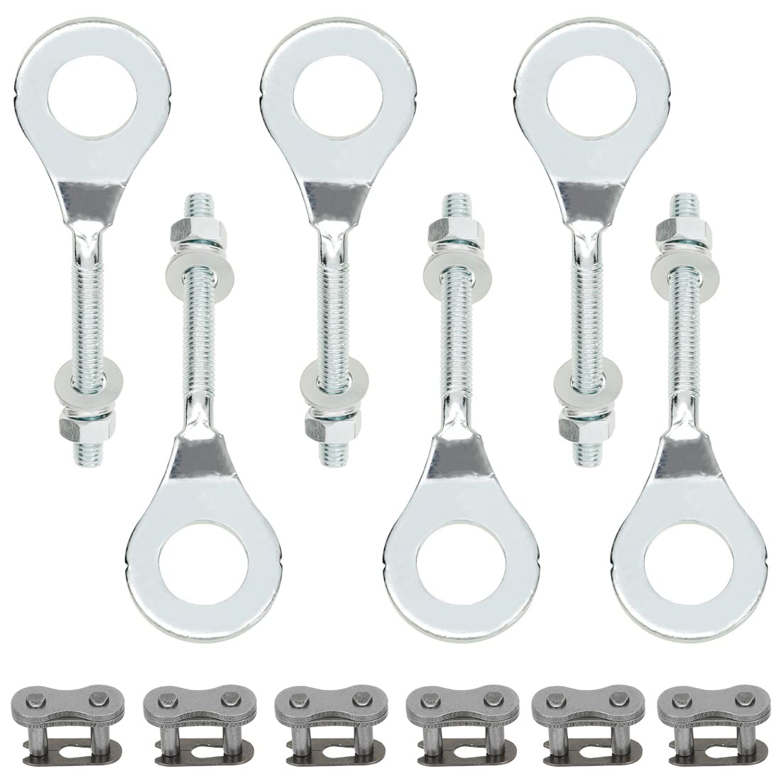 Yoxufa 15Mm Mini Bike Chain Adjuster Tensioner For Predator 212Cc 196Cc 6.5Hp Coleman Ct200U Bt200X Baja Warrior Mb200 Motovox Mbx10 Massimo Monster Moto Mmb80 Crf50 Xr50 50-125Cc Pit Dirt Bike Parts