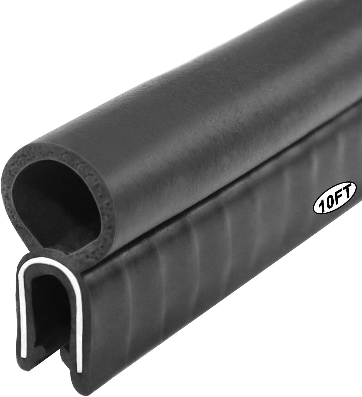 Storystore Automotive Door Weather Stripping 26Ft Car Door Rubber Edge Trim Seal Strip Gasket with Top Car Door Seal Strip for B