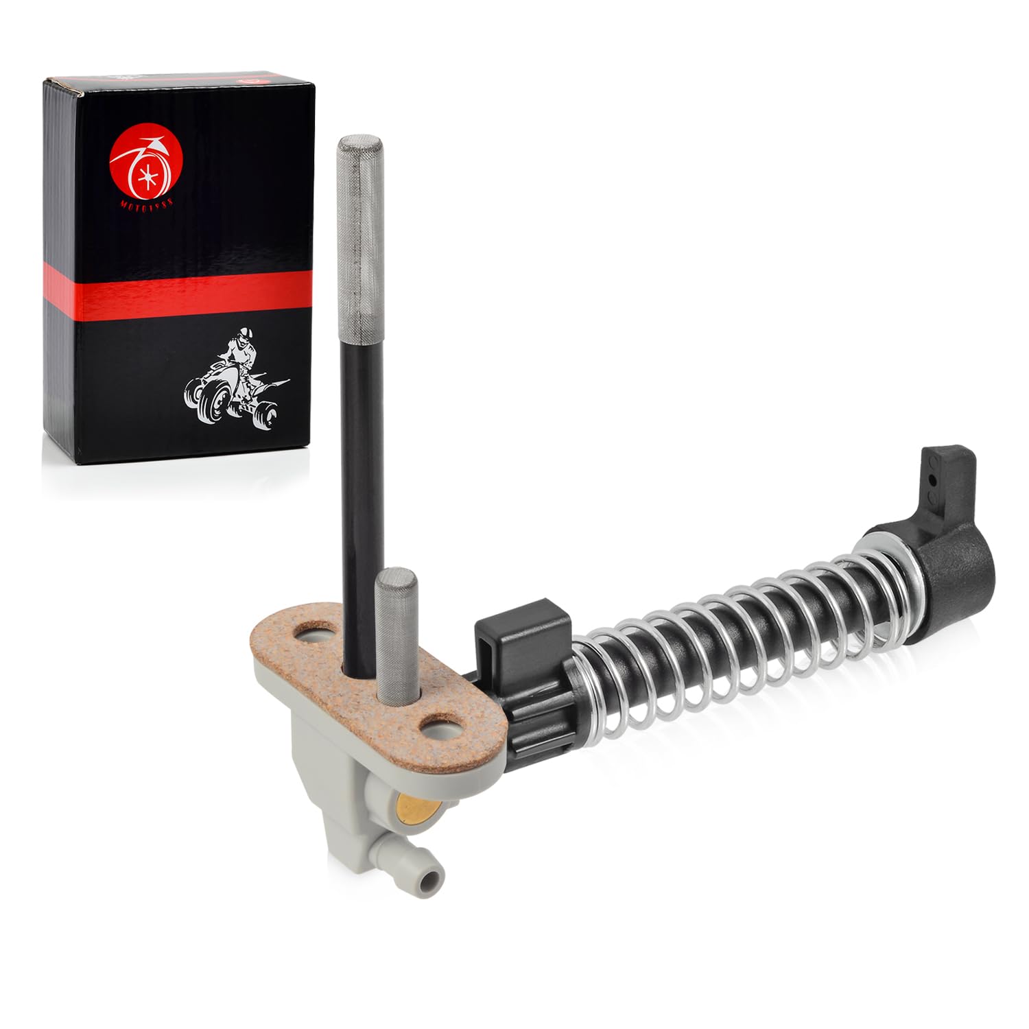 Fuel Valve Petcock And Lever Knob Spring Kit For Polaris Magnum 425 1997-1998 Scrambler 500 1998-2001 Big Boss 500 6X6 1998-1999 7052190 5431391