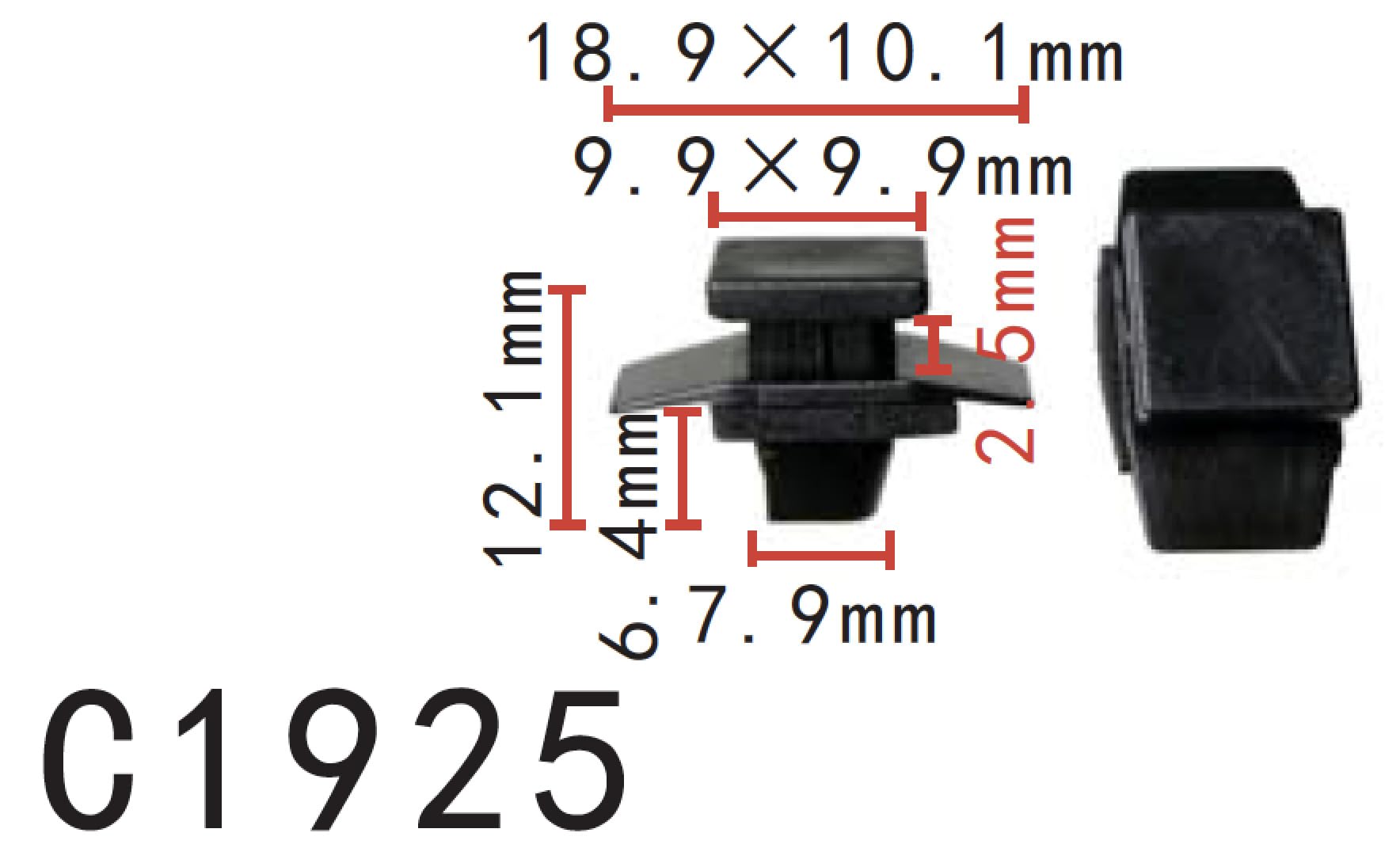 Autobahn88 Retainer Clip For Fender Flare, Compatible With Honda Acura (Oem: 91513T0Aa01, 91513T0Aa21) (Pack Of 20)