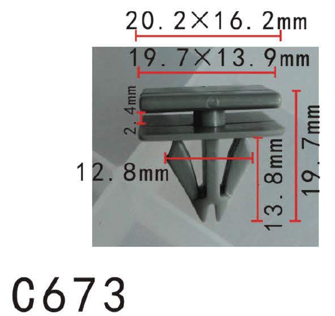 Autobahn88 Retainer Clip For Sill Panel,Rocker Panel, Compatible With Gm, Buick Lesabre, Cadillac Concours, Deville (Oem: 256938