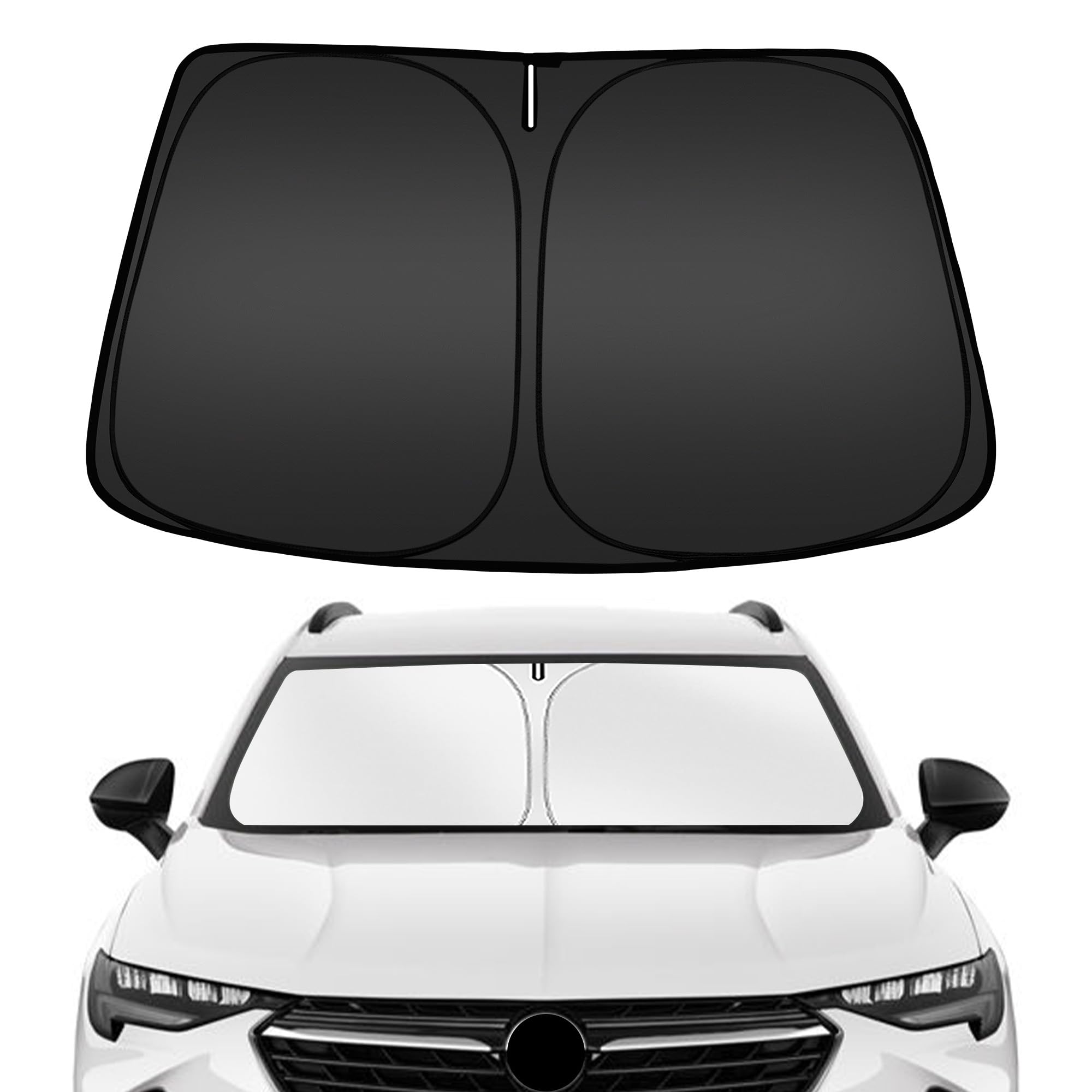 Arismotor Windshield Sun Shade For Buick Envision 2021-2025, Custom Fit Foldable Front Window Sunshade Sun Visor Protector, Bloc