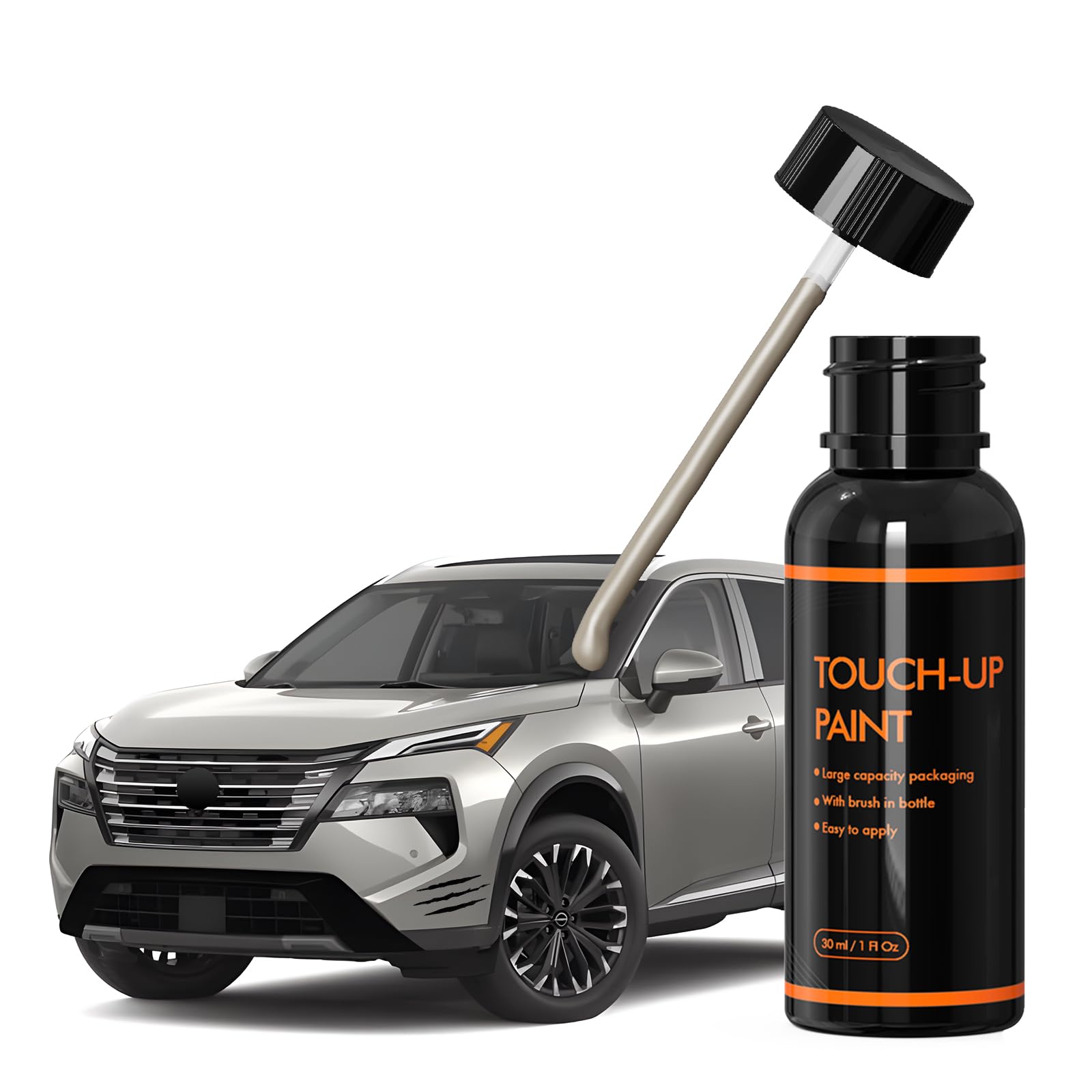 Xtryfun Kay Champagne Silver/Titanium Beige Touch Up Paint For Nissan, Diy Car Paint Scratch Repair Kit, Automotive Paint, Quick