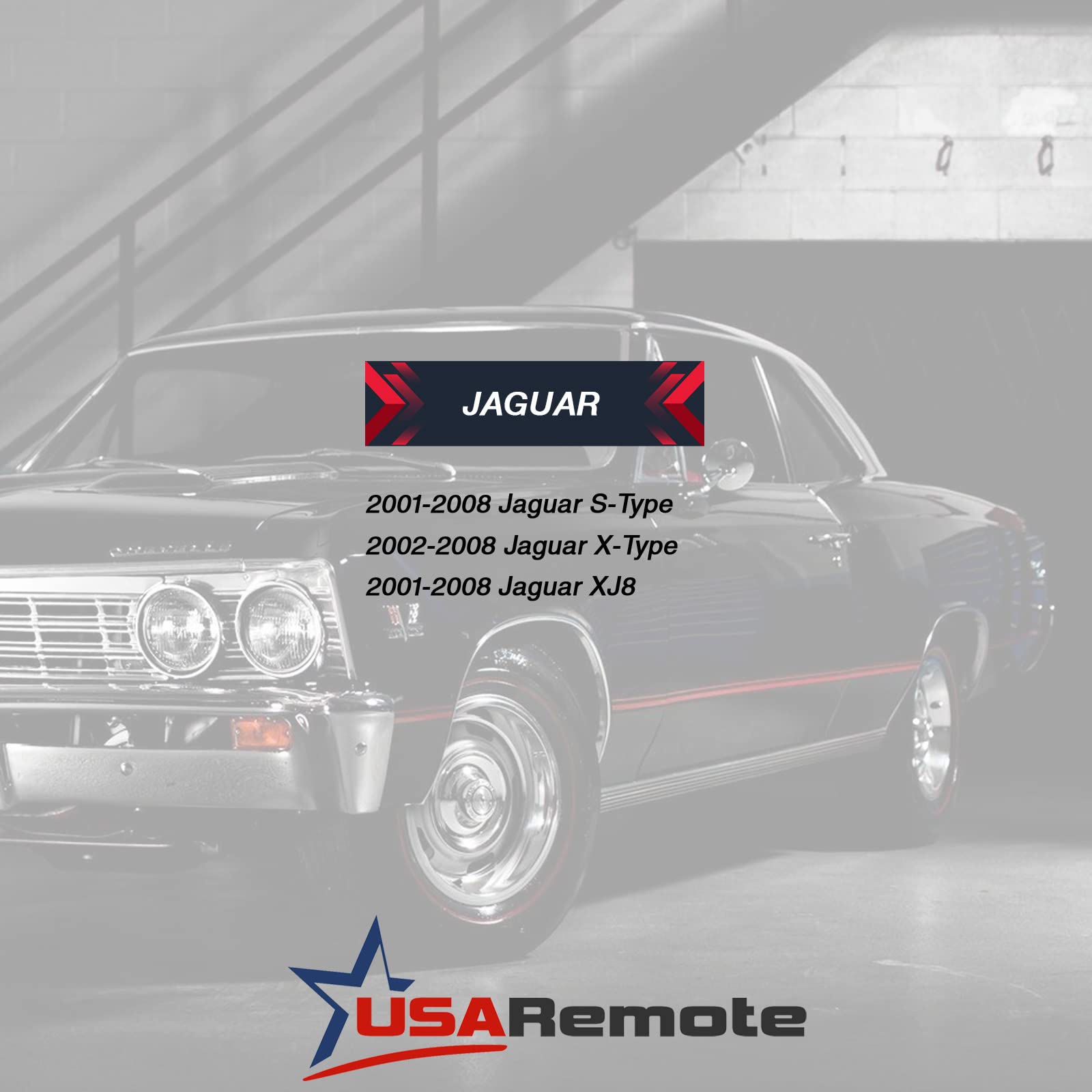 Car Key Fob Keyless Entry Remote Flip Fits 2001 2002 2003 2004 2005 2006 2007 2008 Jaguar S-Type, X-Type, Xj8 (Nhvwb1U241), Set