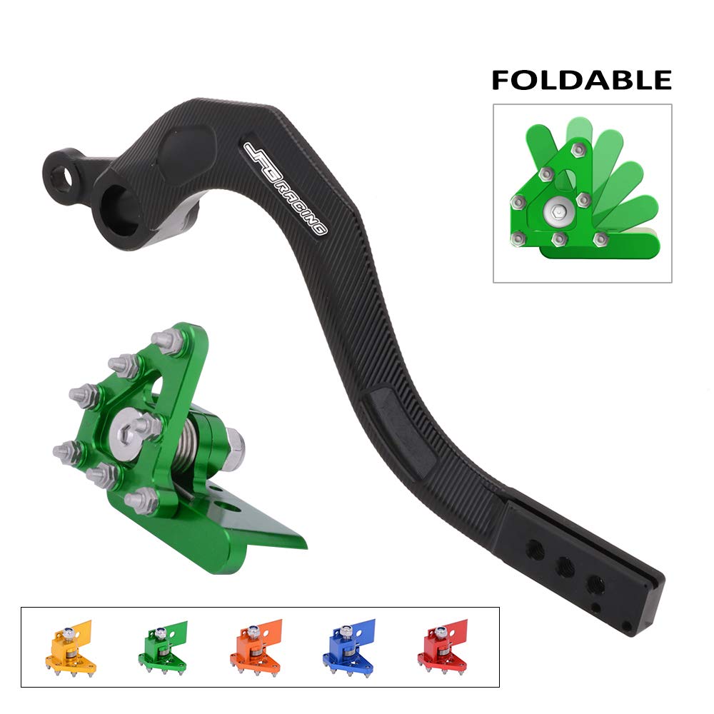 Anxin Motorcycle Rear Brake Pedal Folding Foot Lever Cnc For Kx250F 2006-2018 Kx 250 Kx250 2019-2024 Dirt Bike Green