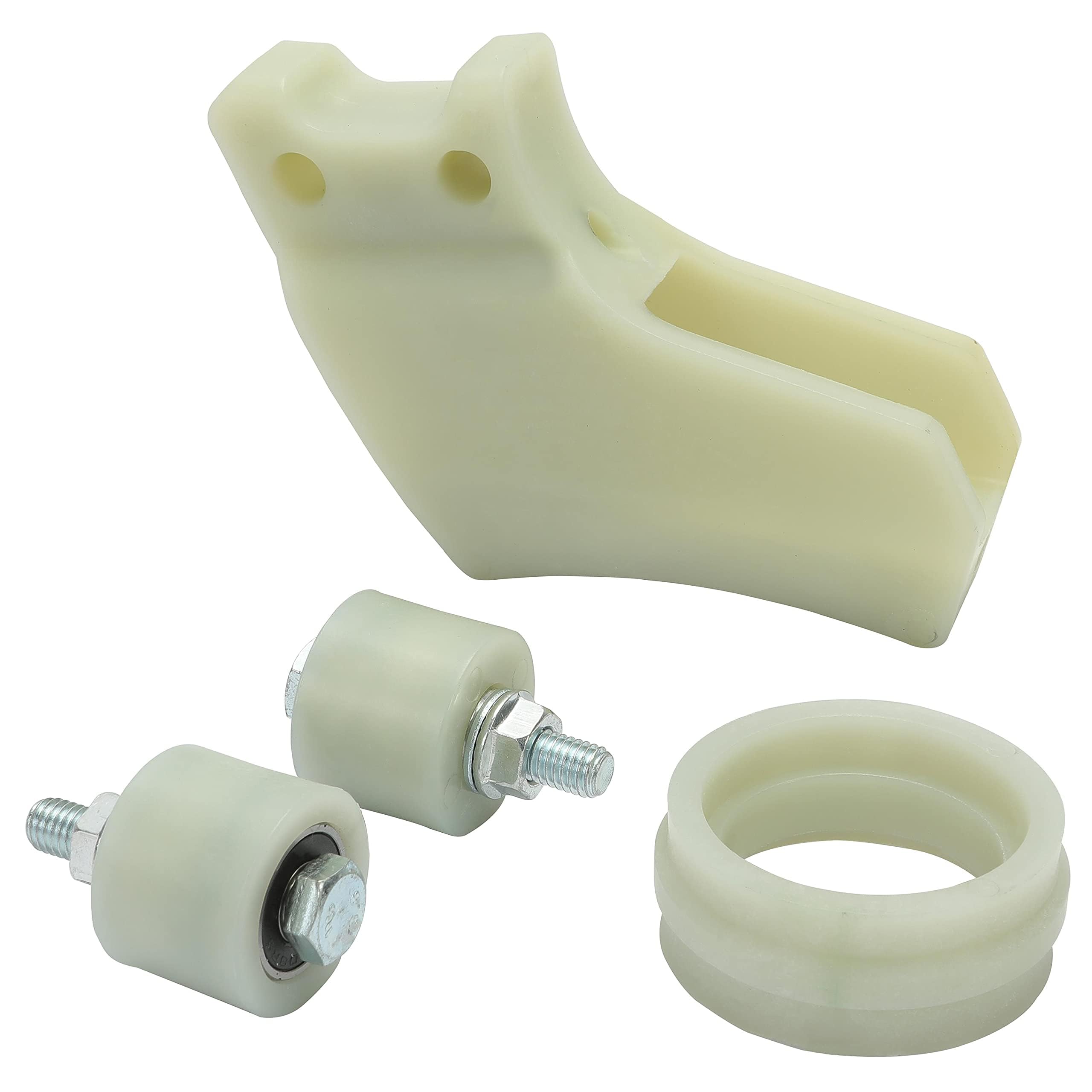 HECASA Chain Roller Guide Kit Compatible with 1987-2006 Yamaha Banshee YFZ350 Replacement for 5X4-22199-00-00 White Chain Suppor