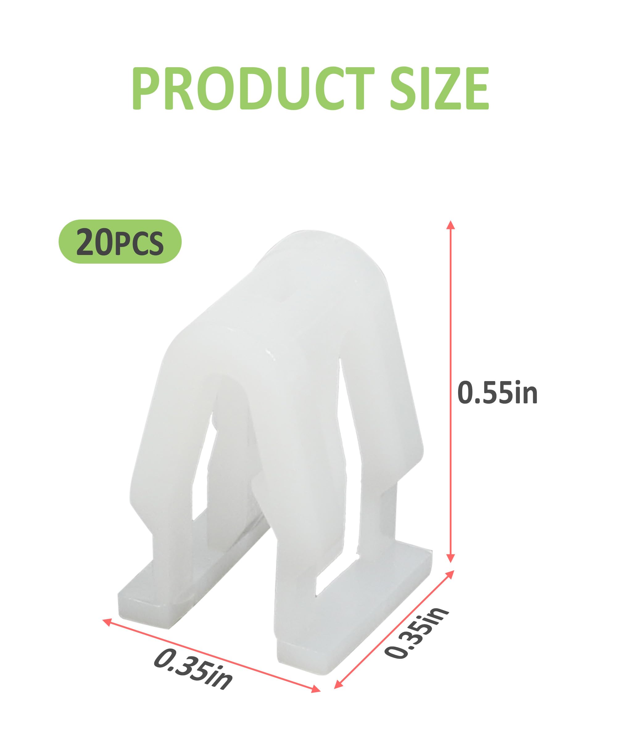 RACOONA 20PCS Car Clips,Dashboard Trim Clips,Automotive Clips Plastic Fasteners,Car Accessories Car Front Console Retainer,Dash