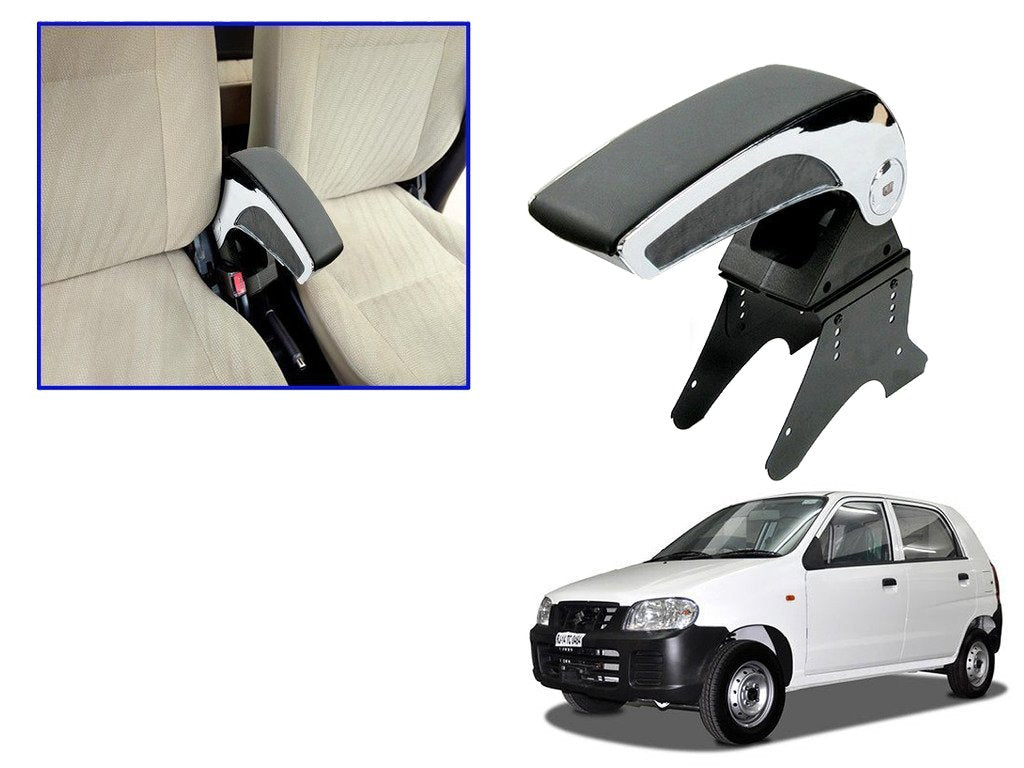 Kozdiko Black Chrome Armrest Maruti Alto