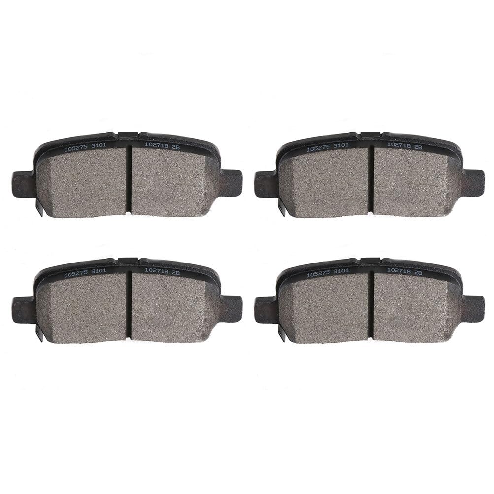 Cciyu D999 Rear Semi-Metallic Disc Brake Pads Kit For Buick Allure 05-09,For Buick Lacrosse 05-09,For Chevrolet Impala 11-13,For