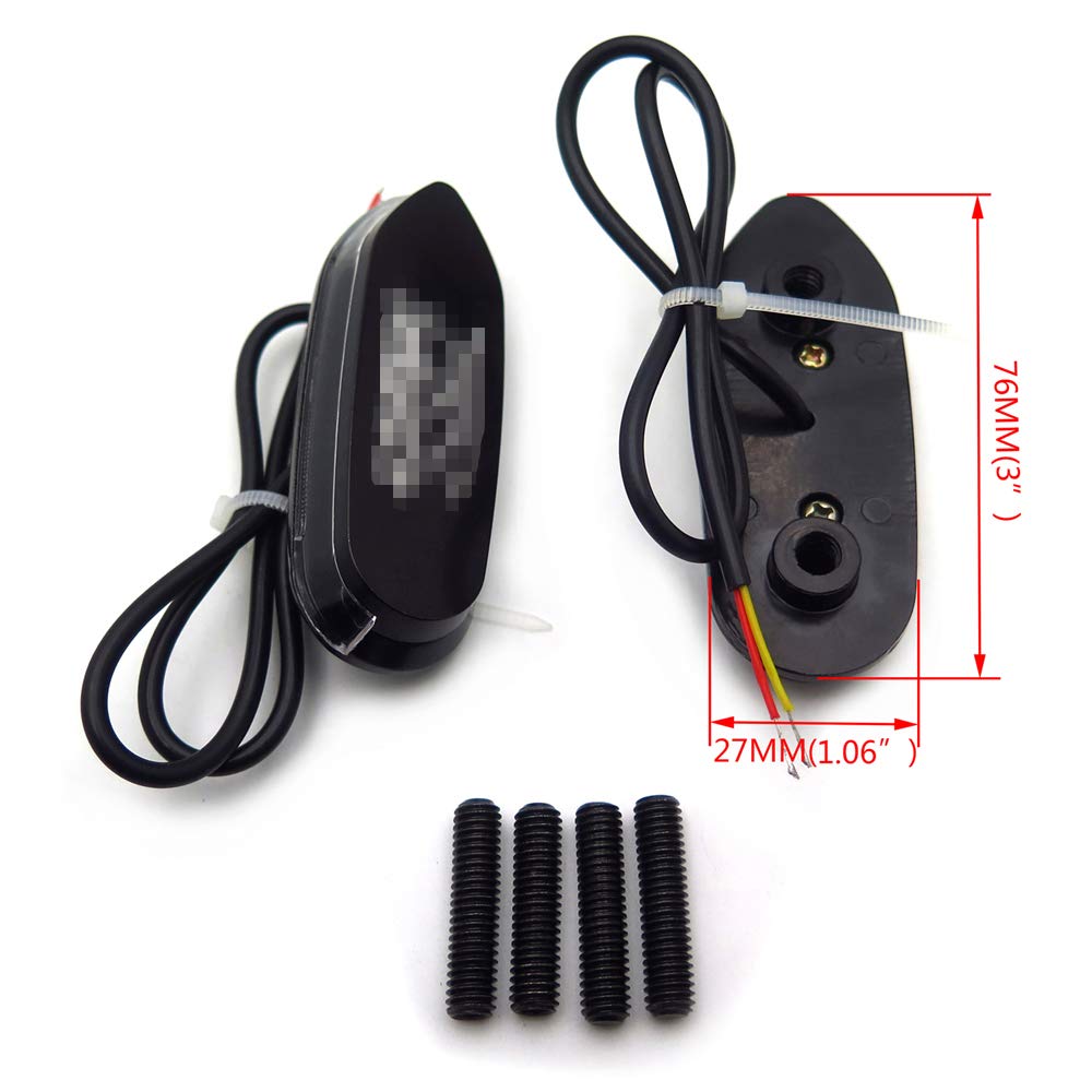 Smt- Led Amber Signal Mirror Block Off Base Plate Compatible With Suzuki Gsxr 600 750 1000 2006-2008 [P/N: Mt222-010A]