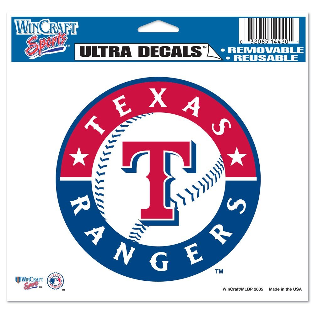 Wincraft MLB Texas Rangers Multi-Use Colored Decal, 5' x 6'