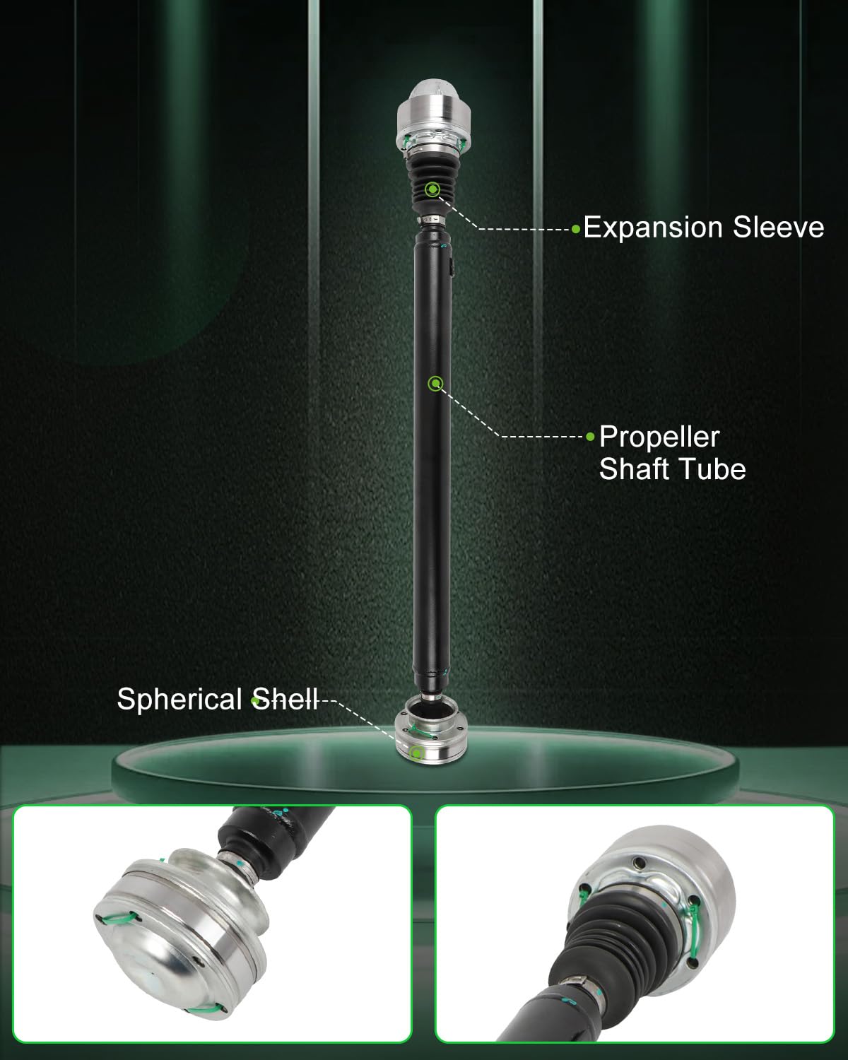 Scitoo?35.125''?Steel Front Driveshaft Assembly Drive Shaft Prop Shaft For Jeep Commander 2007-2010,For Jeep Grand Cherokee 2007