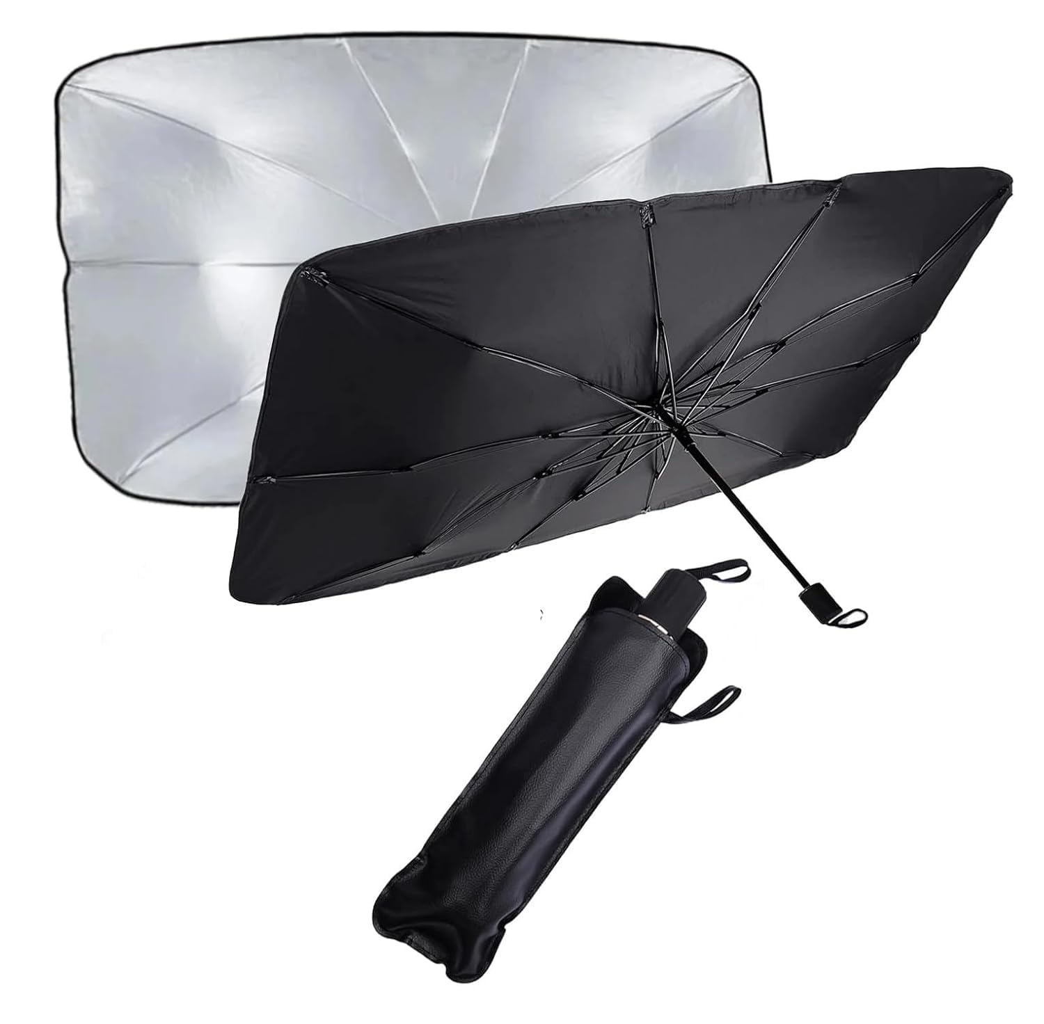 Kozdiko Foldable Car Windshield Umbrella Sunshade Cover UV Block Car Front Window (Heat Insulation Protection) Compatible with T