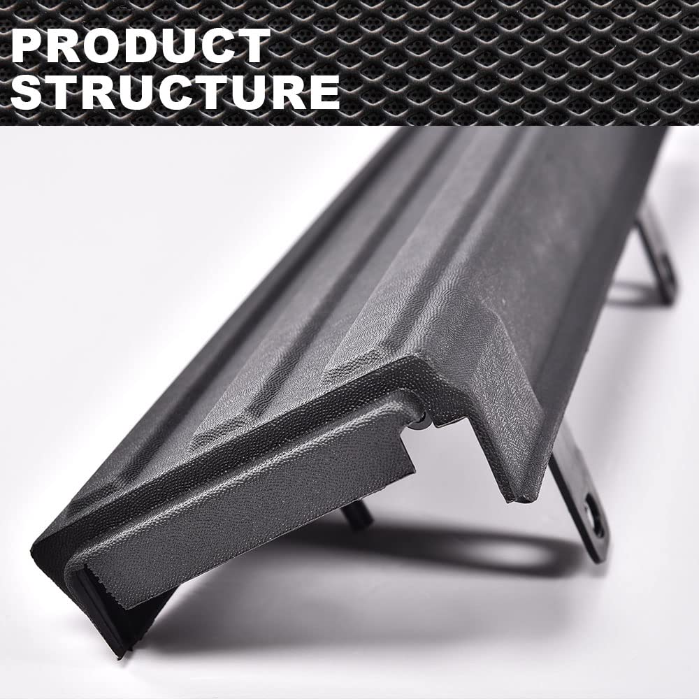 Pit66 3Pack Flex Step Center + Side Tailgate Molding Covers Left&Center&Right Compatible With Ford F150 F-150 2009-2014