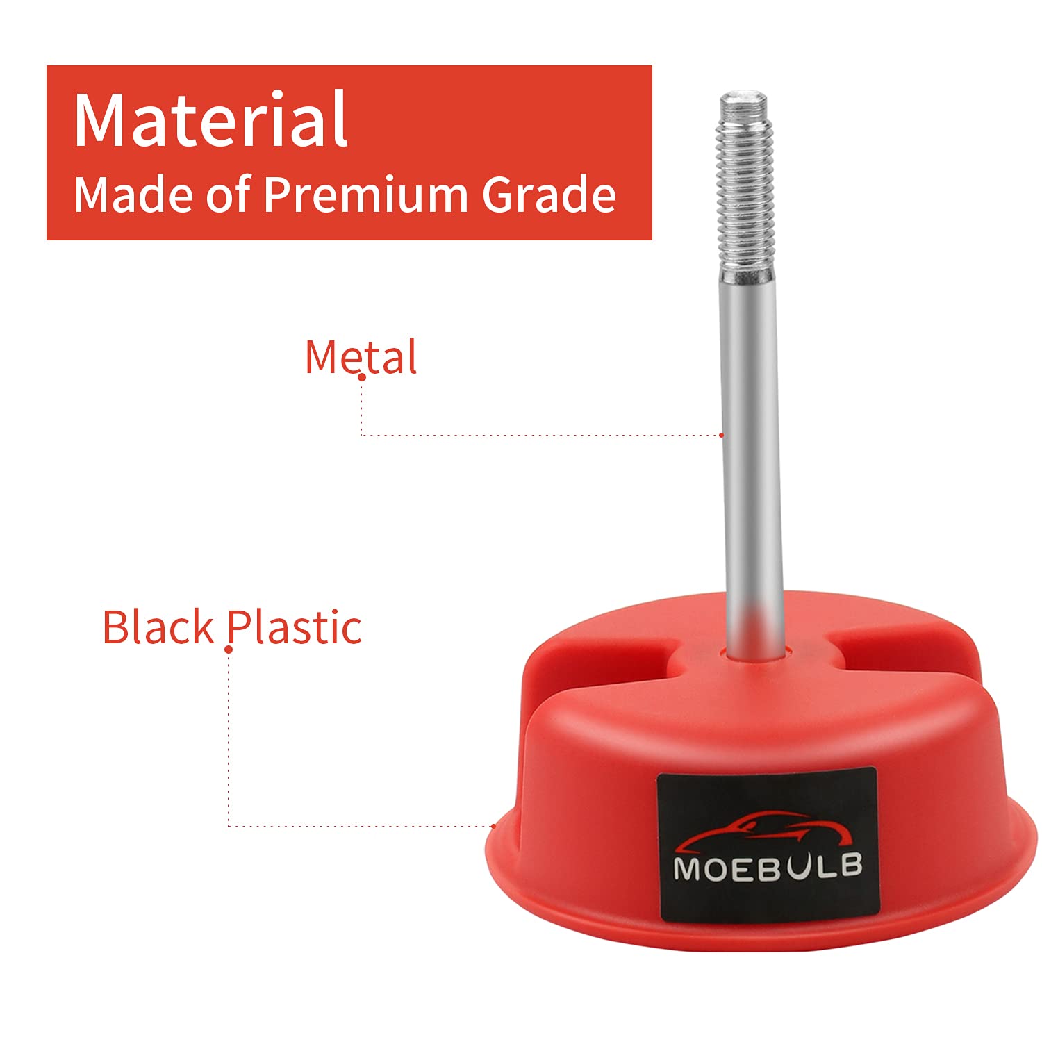 Moebulb Hardtop Top Hard Panel Mounting Screw Knob 2Pcs Compatible With Jeep Wrangler Jk 2Dr And Unlimited 4Dr 2007-2019(Red)