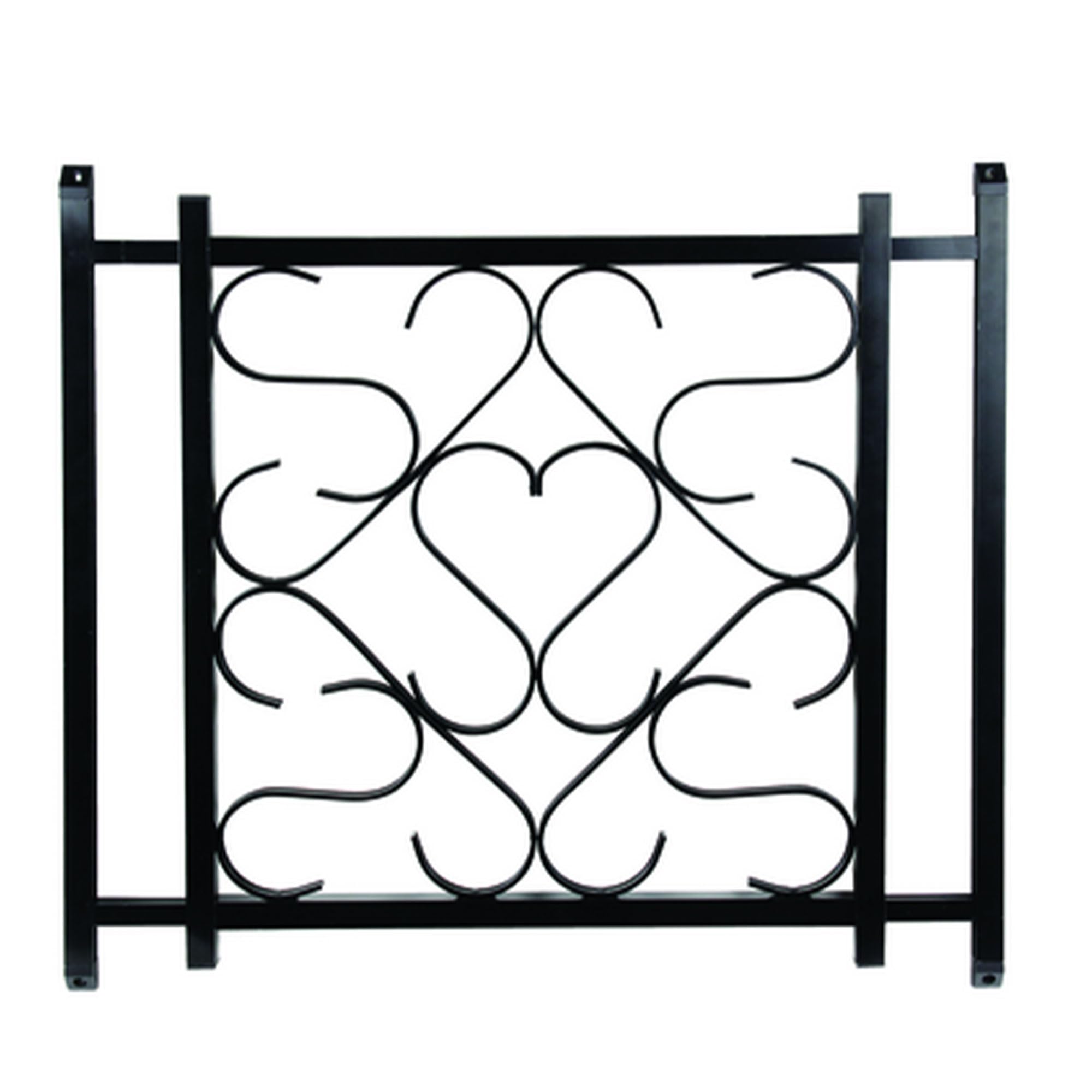 Camco Aluminum Deluxe Screen Door Grille Adjustable Up To 20 To 32 Inches Durable And Stylish Protection For Your Camper/Rv, Black