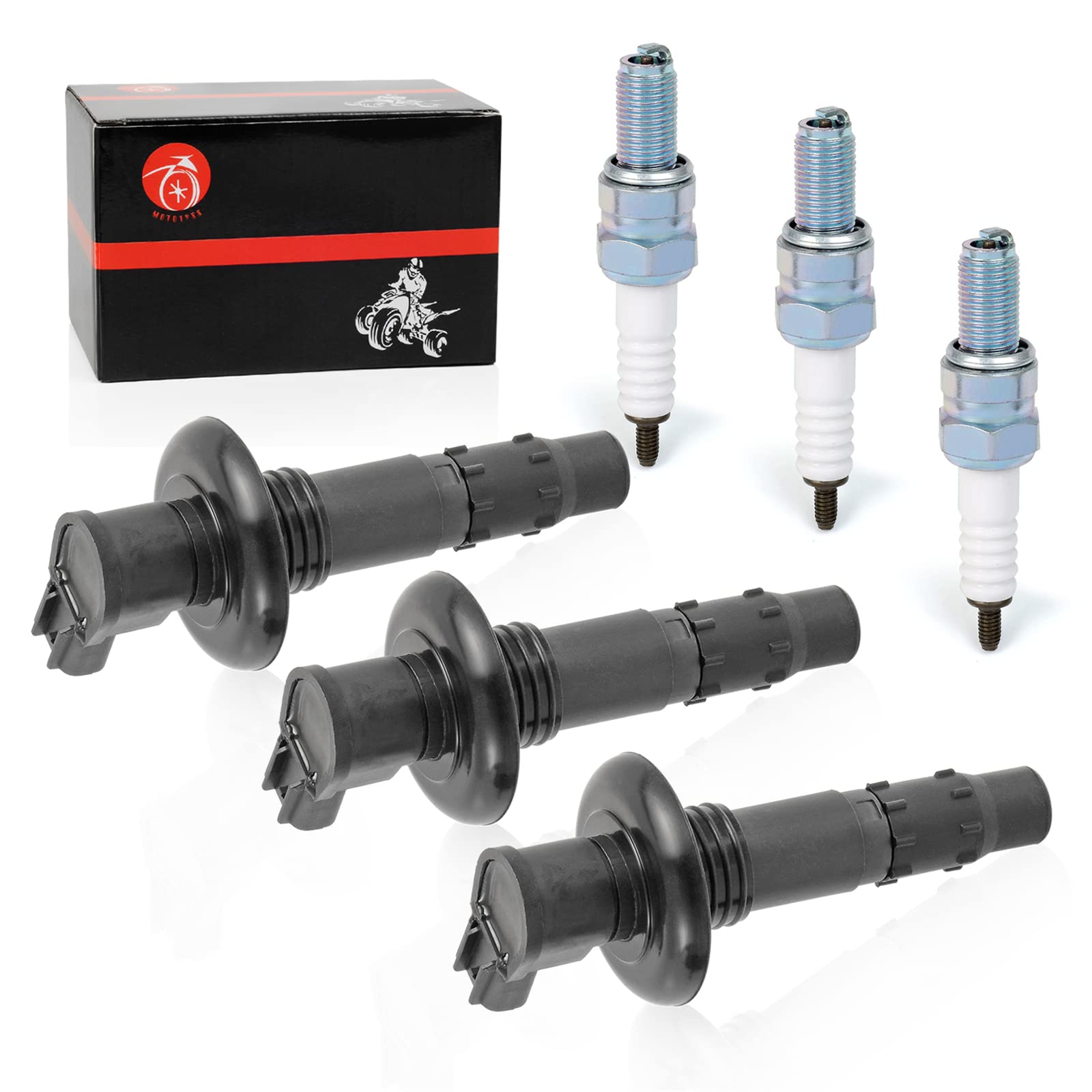 Ignition Coil Pack & Spark Plugs For SeaDoo GTX RXT RXP GTI GTS 130 155 185 215 255 260 420664020 296000307