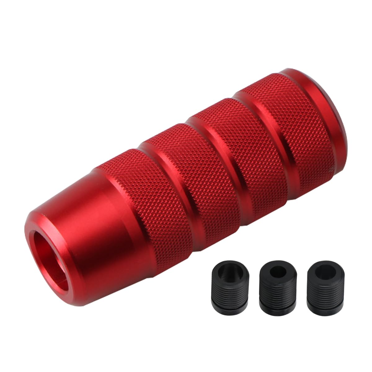 Osilly 95Mm/3.74'' Car Shifter Knob, Aluminum Weighted Automotive Gear Shift Manual Knobs Lever With 3 Threaded Adapters M8 M10