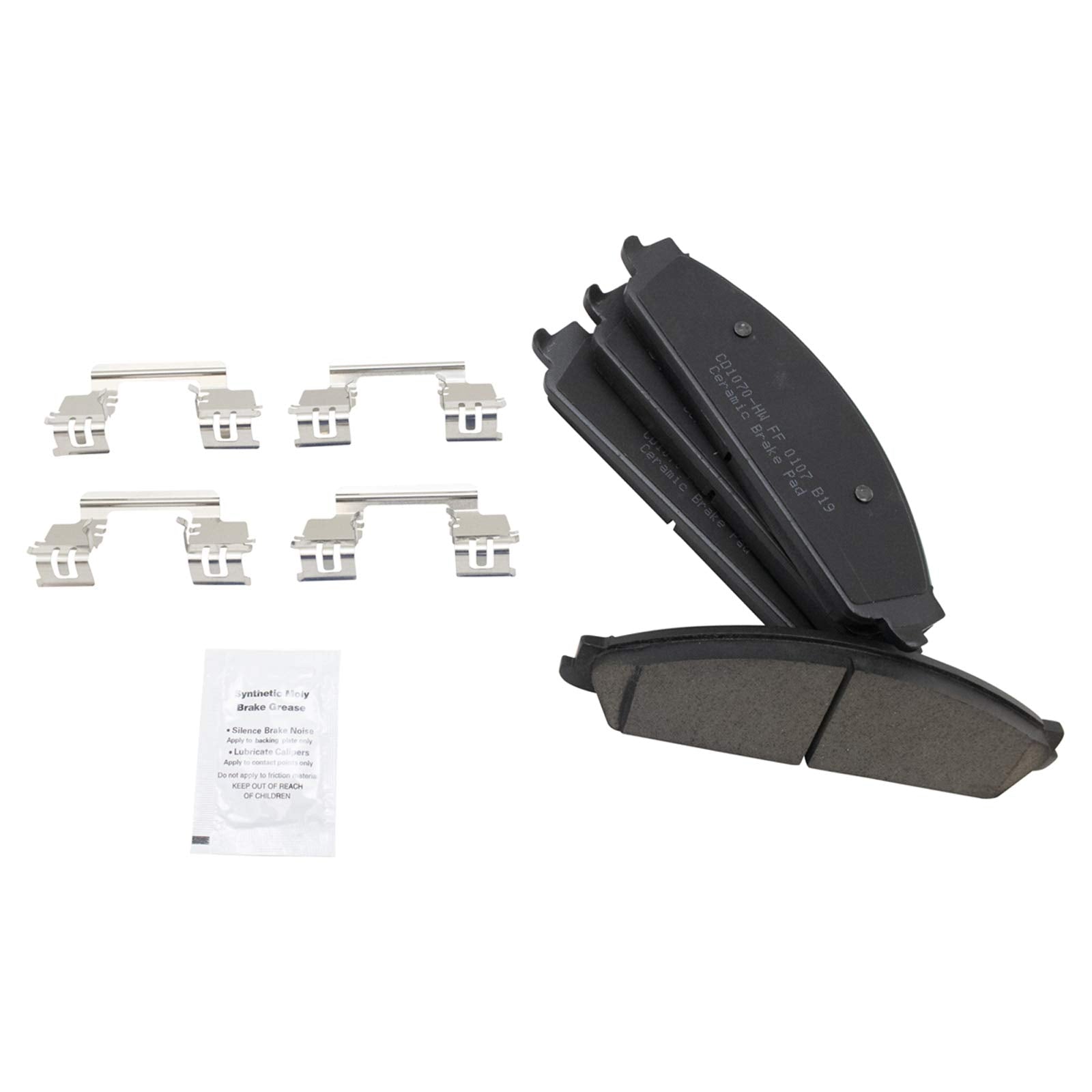 Trq Front Brake Pad & Rotor Kit Brake Pads Brake Rotor Ceramic Compatible With 2005-2007 Ford Five Hundred Freestyle 2008-2009 T