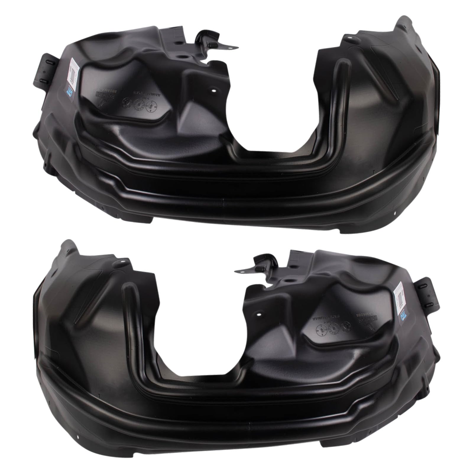 Trq Front Inner Fender Liner Set Compatible With 2019-2022 Jeep Cherokee Ch1248211 Ch1249211
