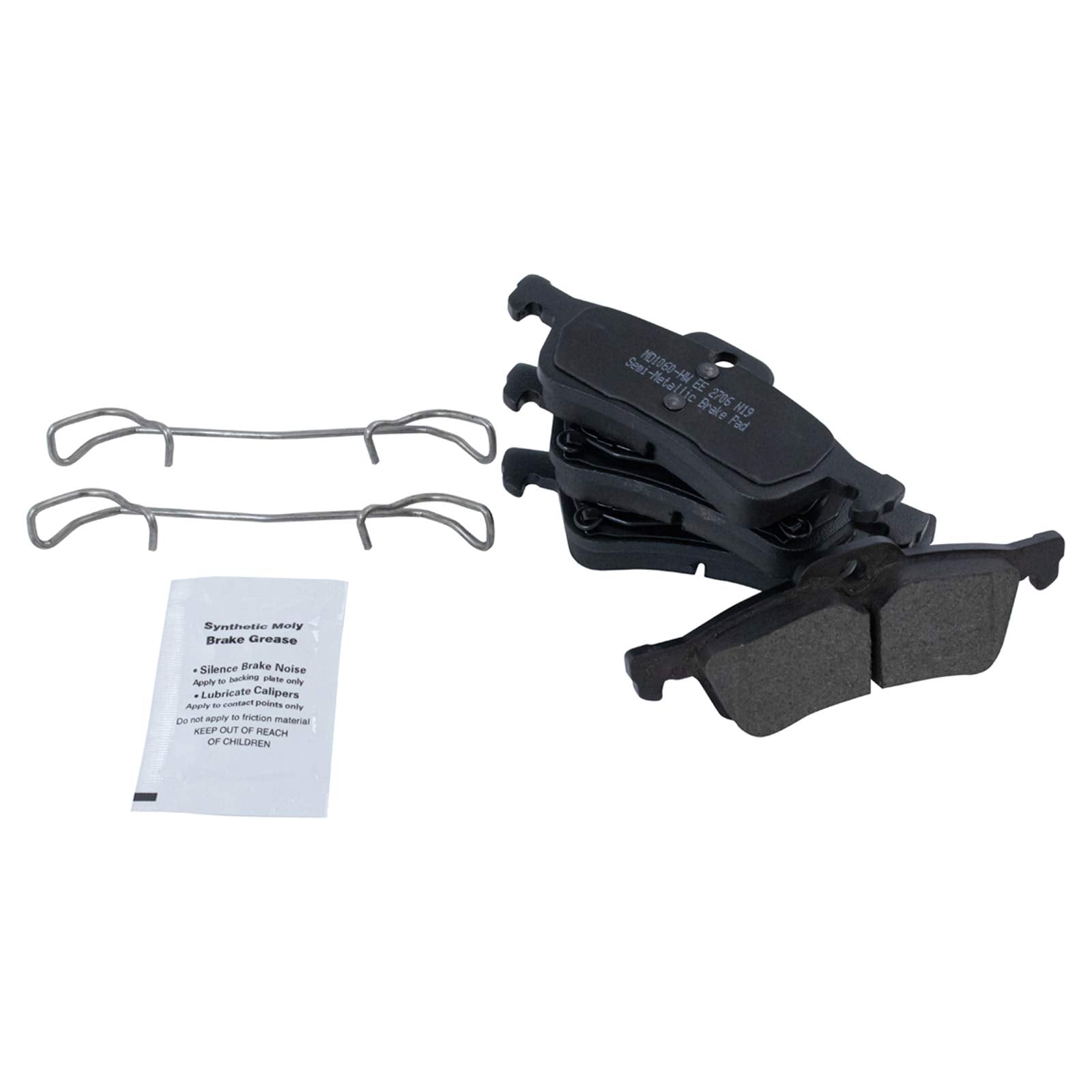 Trq Rear Brake Pad & Rotor Kit Brake Pads Brake Rotor Semi-Metallic Compatible With 2007-2008 Mini Cooper