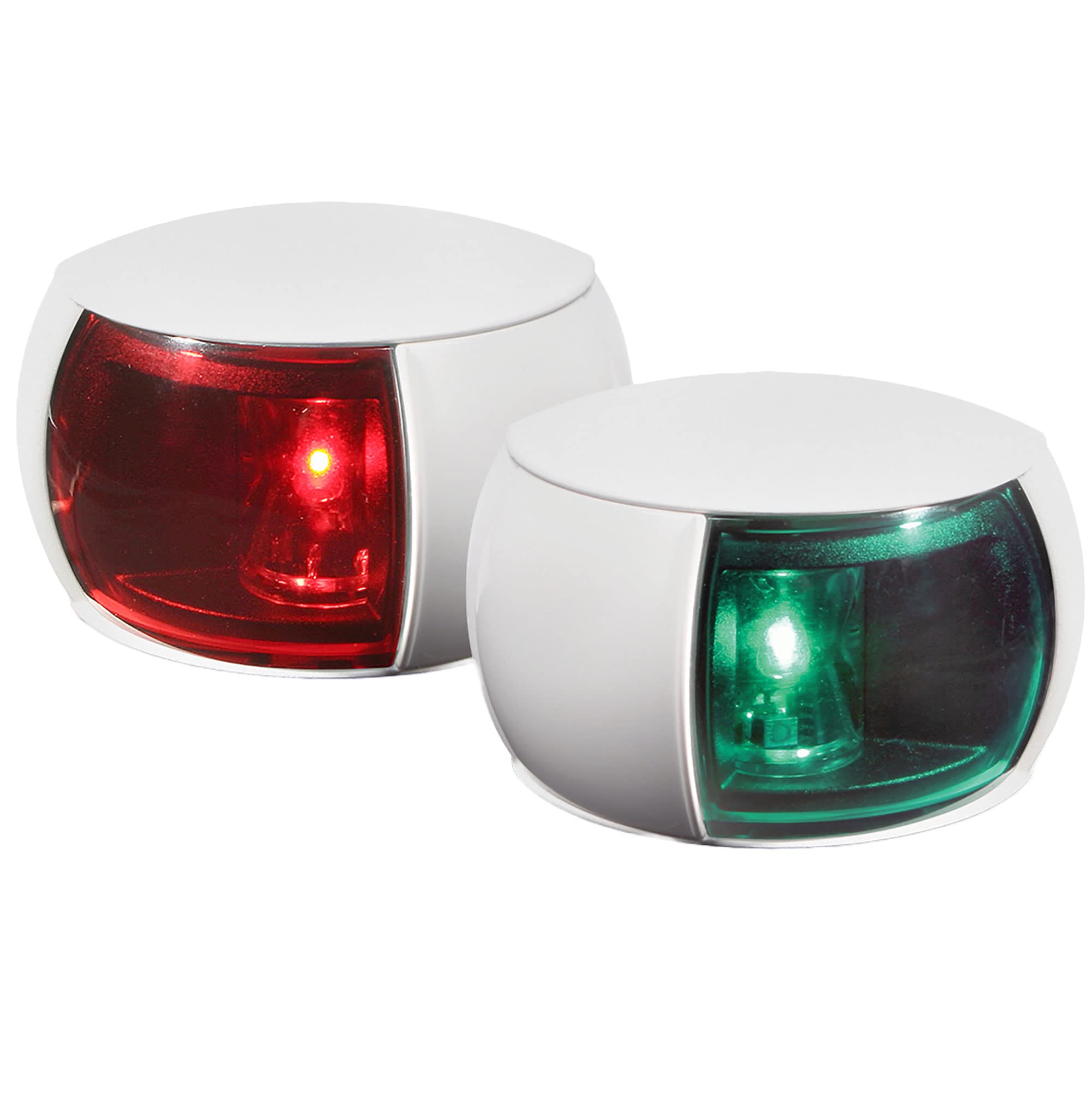 HELLA 980520811 0520 Series NaviLED Multivolt 8-28V DC 2 NM Compact Port and Starboard Navigation Light Kit with Colored Outer