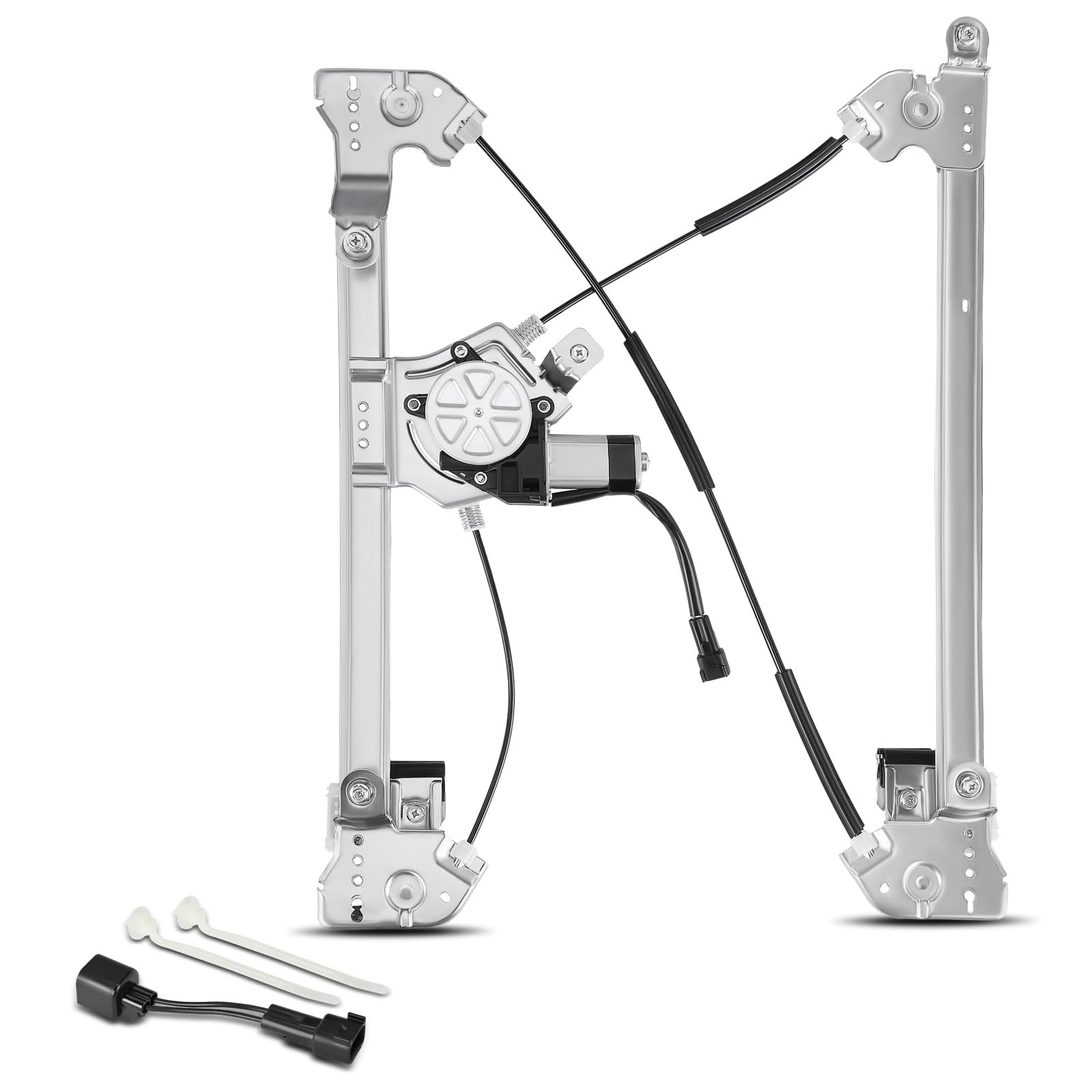YHTAUTO Front Passenger Side Power Window Regulator With 2-Pin Motor Assembly for Ford F-150 2004-2008 & Lincoln Mark LT 2006-20